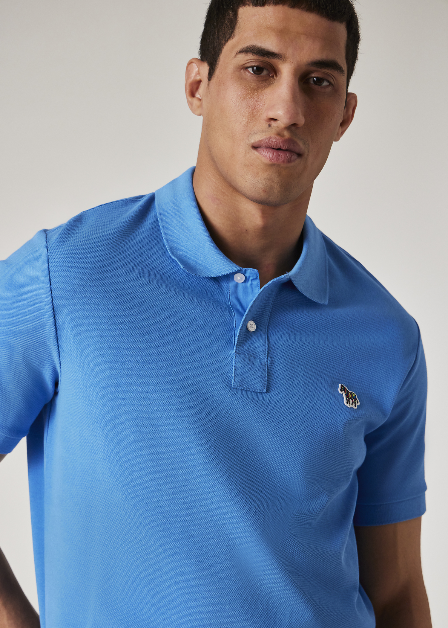 Men's Dark Green Organic Cotton Zebra Polo Shirt