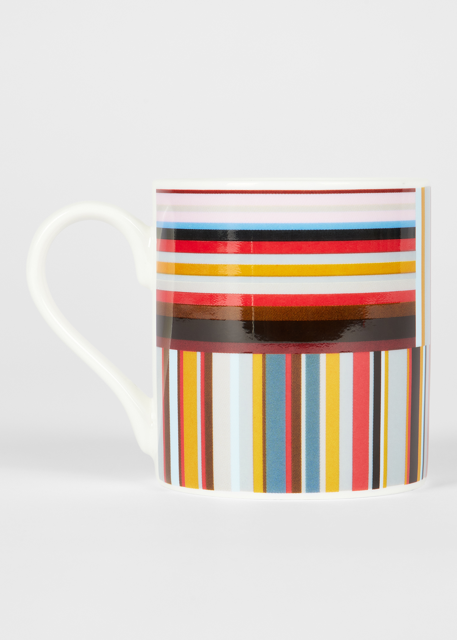 Tasse Et Soucoupe Paul Smith Pour Thomas Goode - Motif Signature Stripe, Bone China, Made In England, Neuf