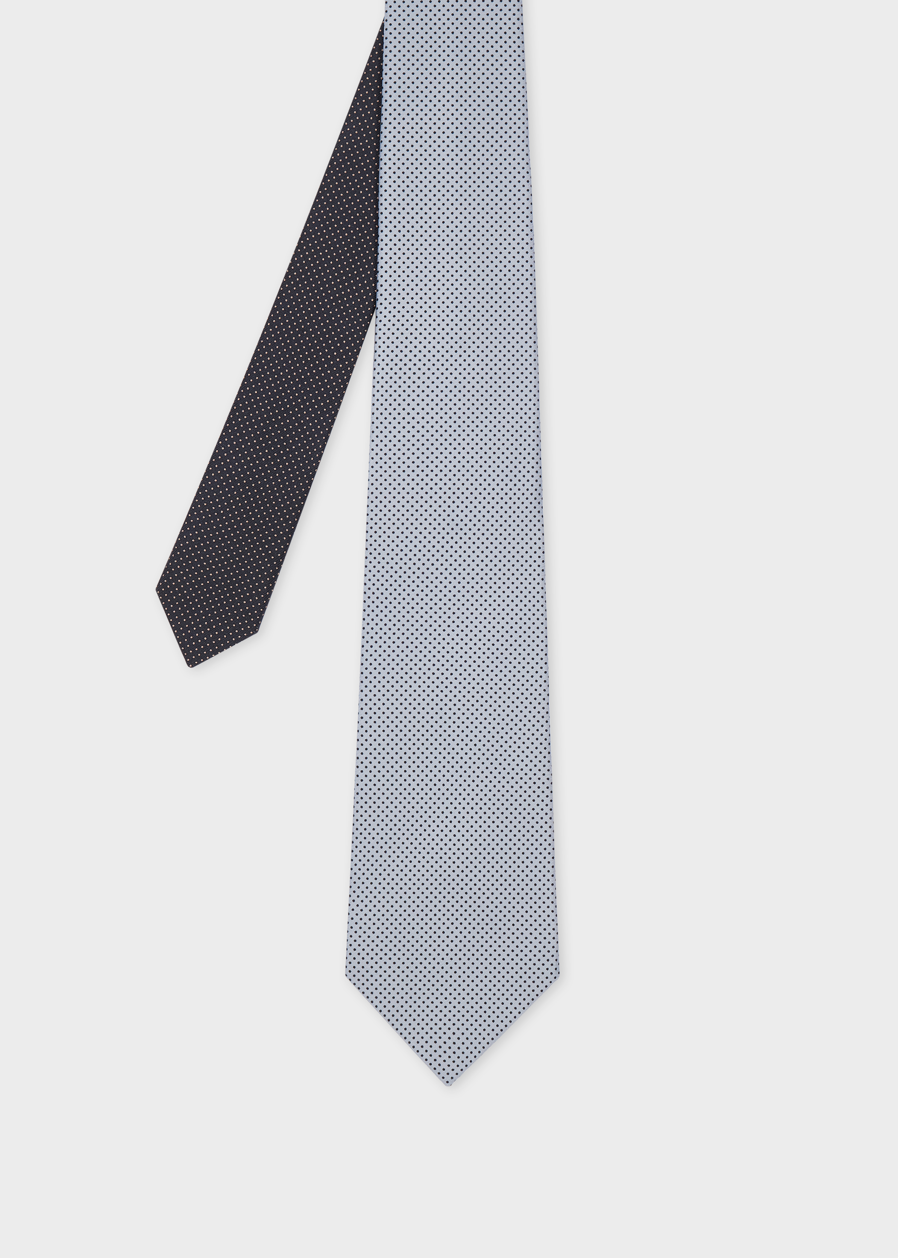 Blue Silk Polka Dot Tie