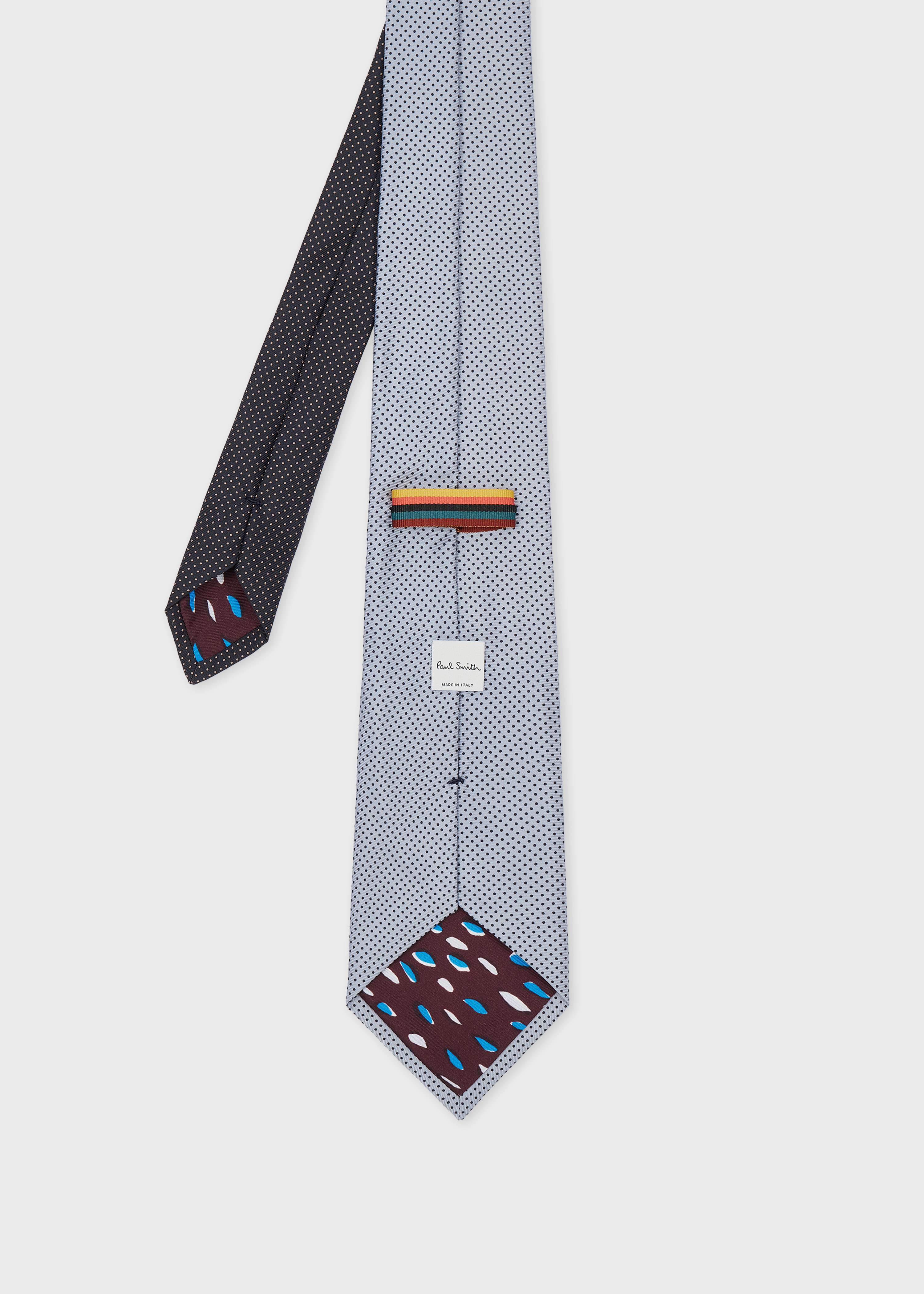 Blue Silk Polka Dot Tie