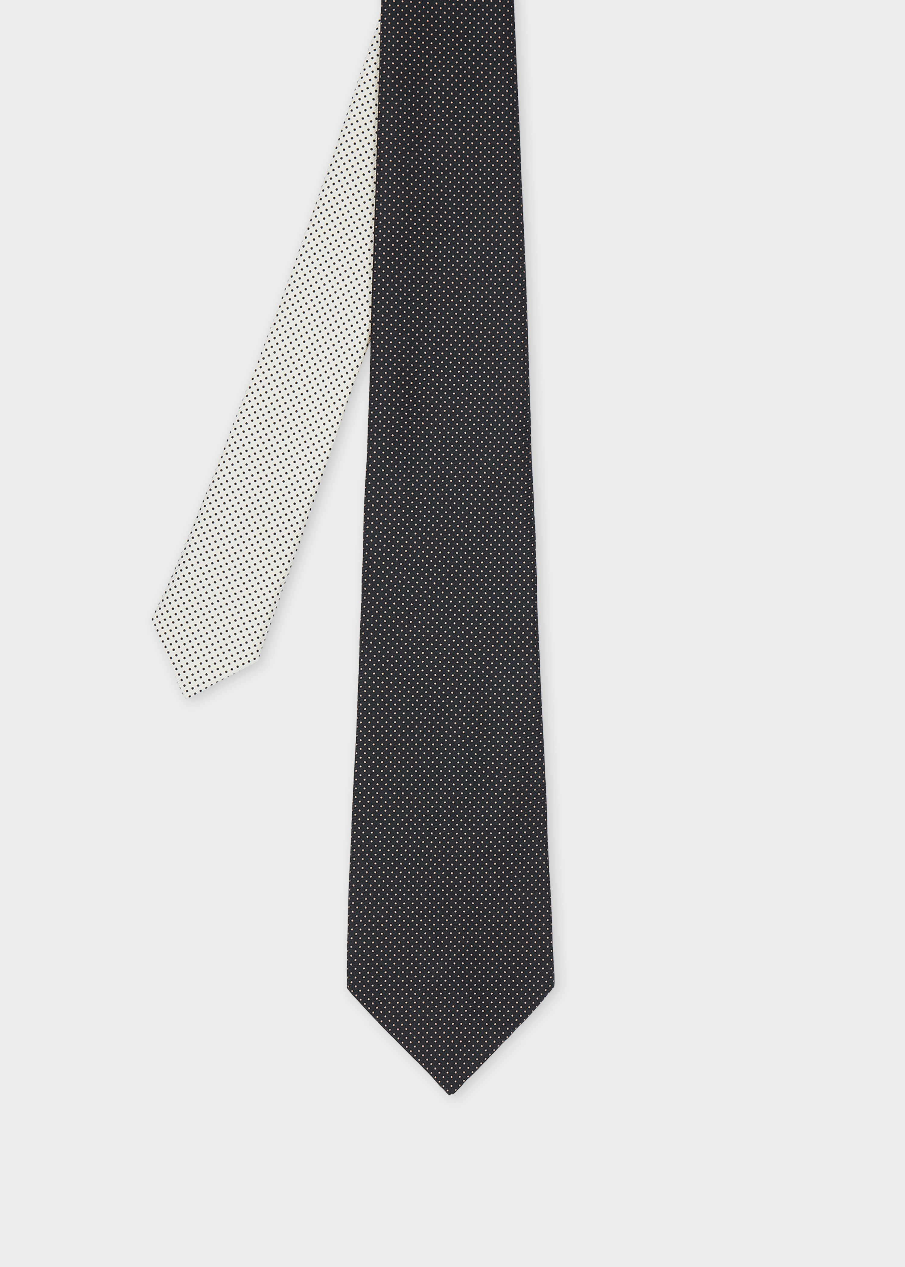 Black Silk Polka Dot Tie