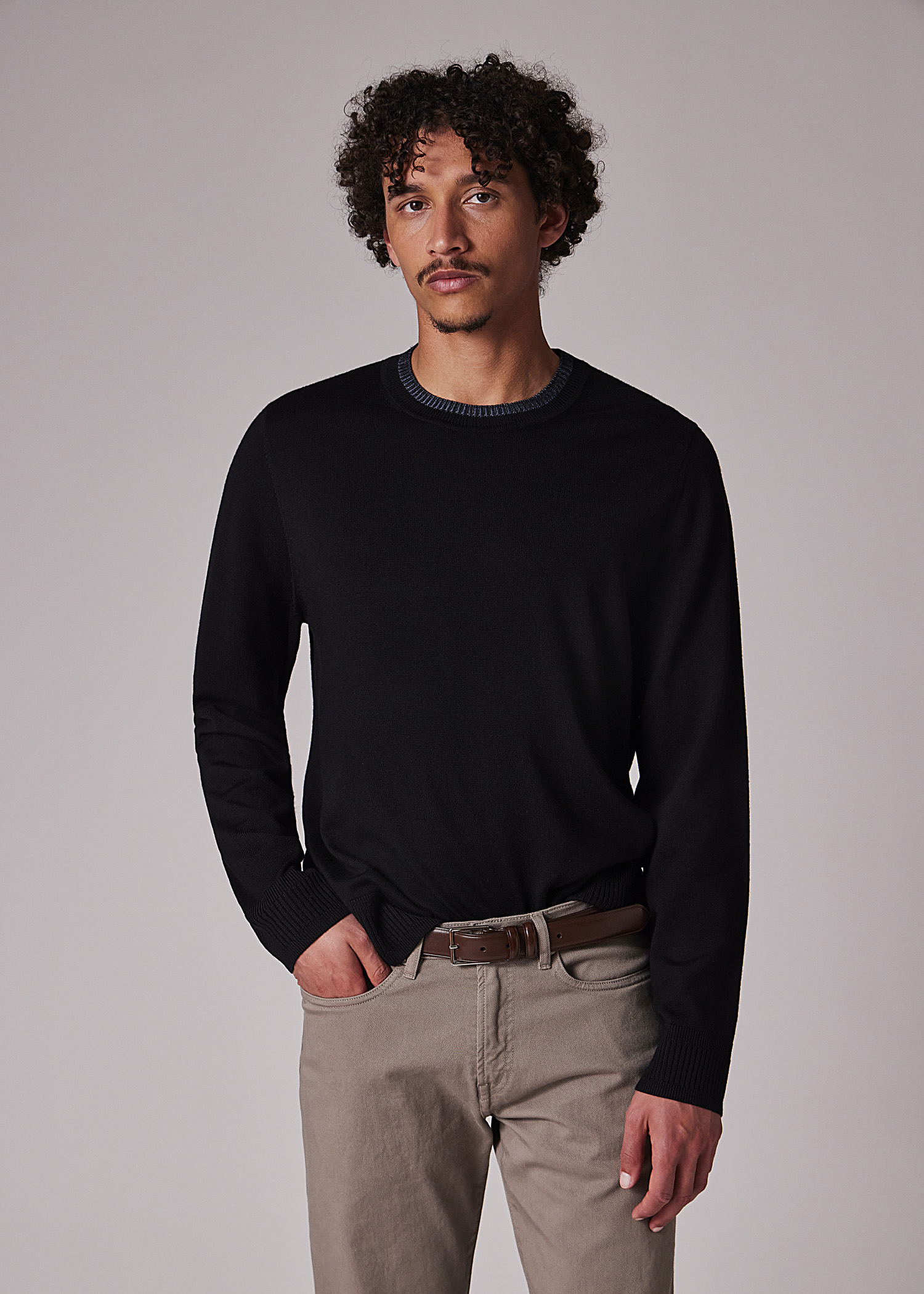 Pull G/Fore Quart-Zip En Laine Mérinos - Taille XL, Gris, Col En V Contrasté, Coupe Slim - Neuf Avec Étiquette