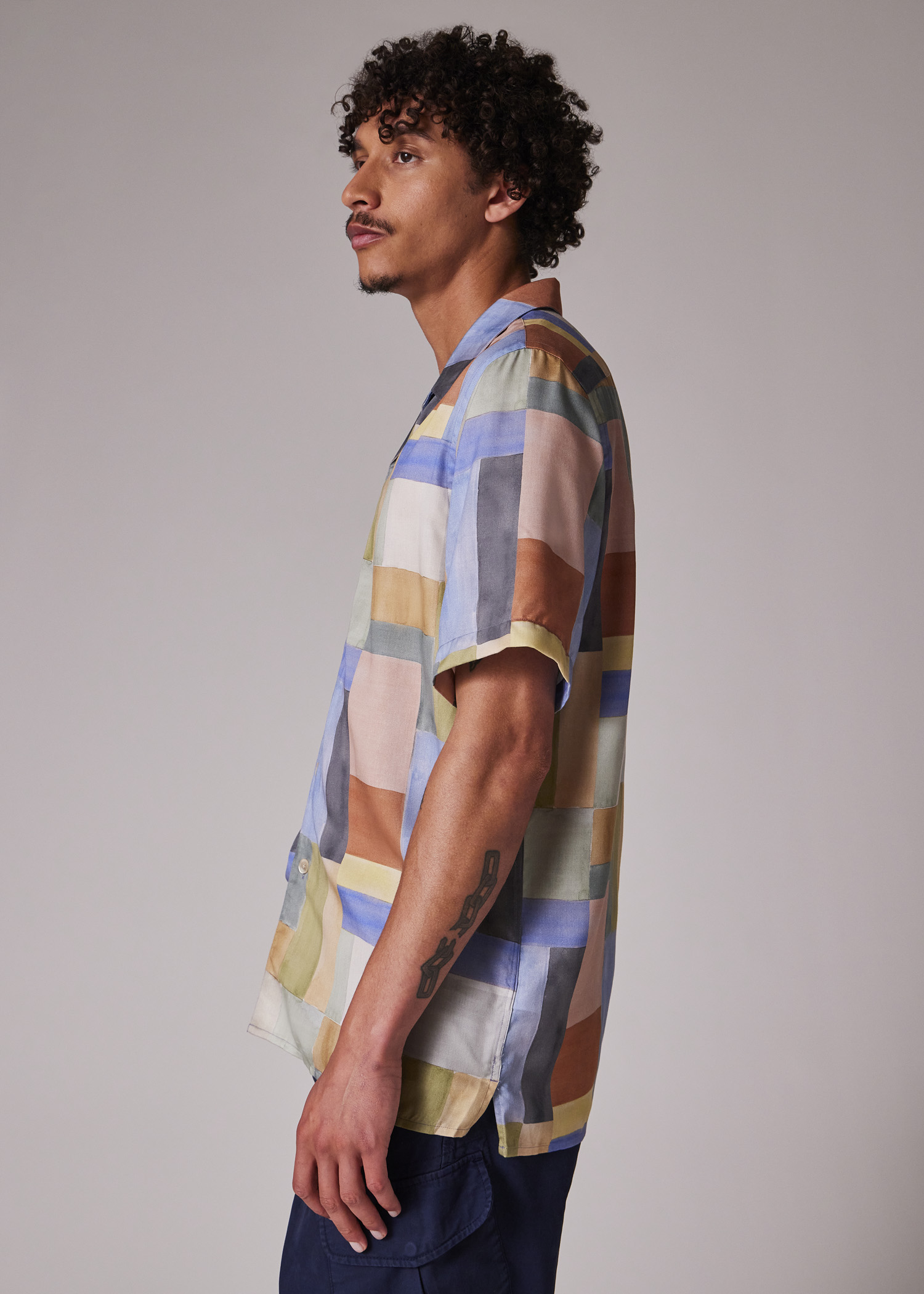 Paul Smith Patchwork Pattern L Size Long Sleeve Shirt | eBay