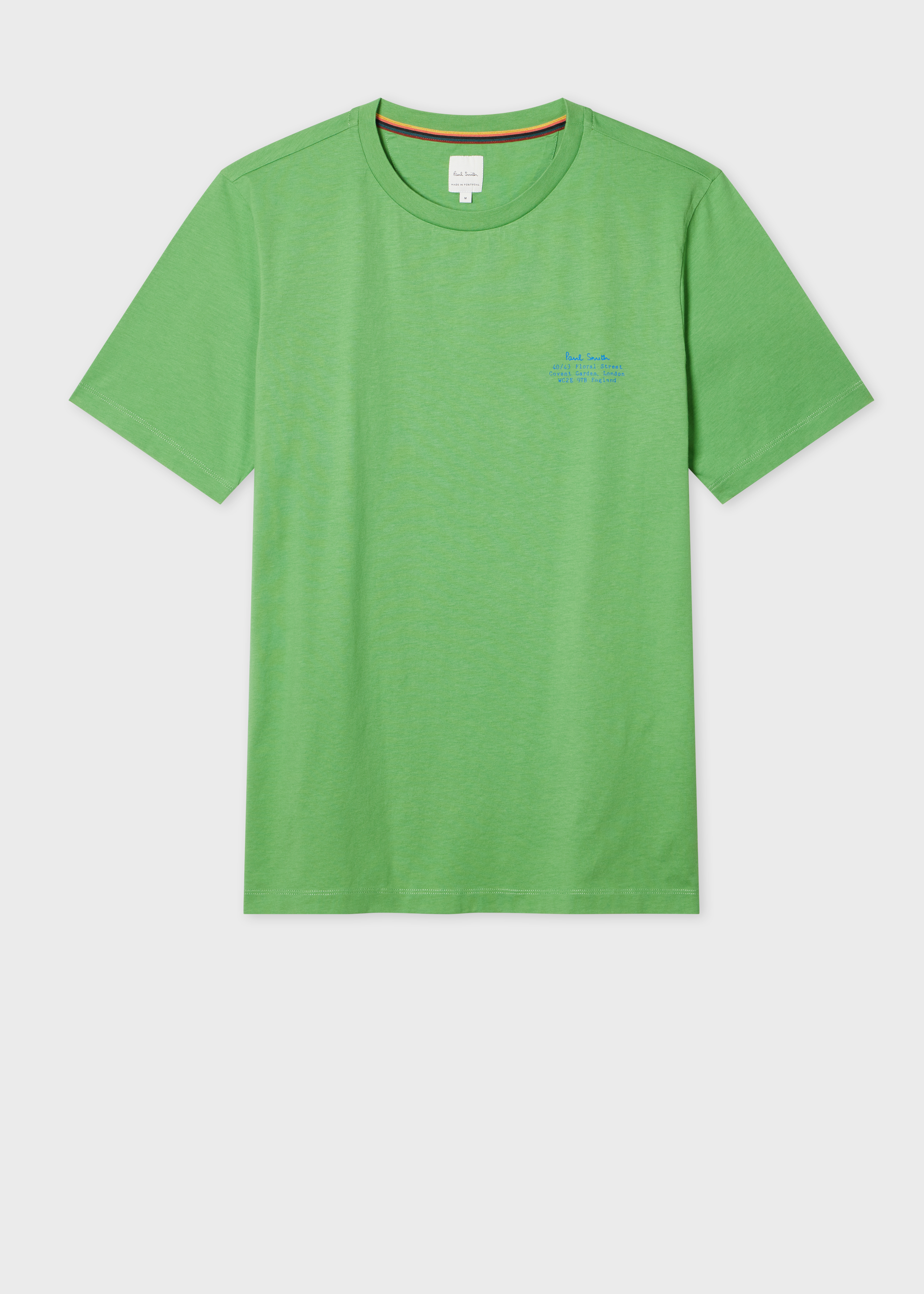Men's Cobalt Blue Signature Logo Print T-Shirt