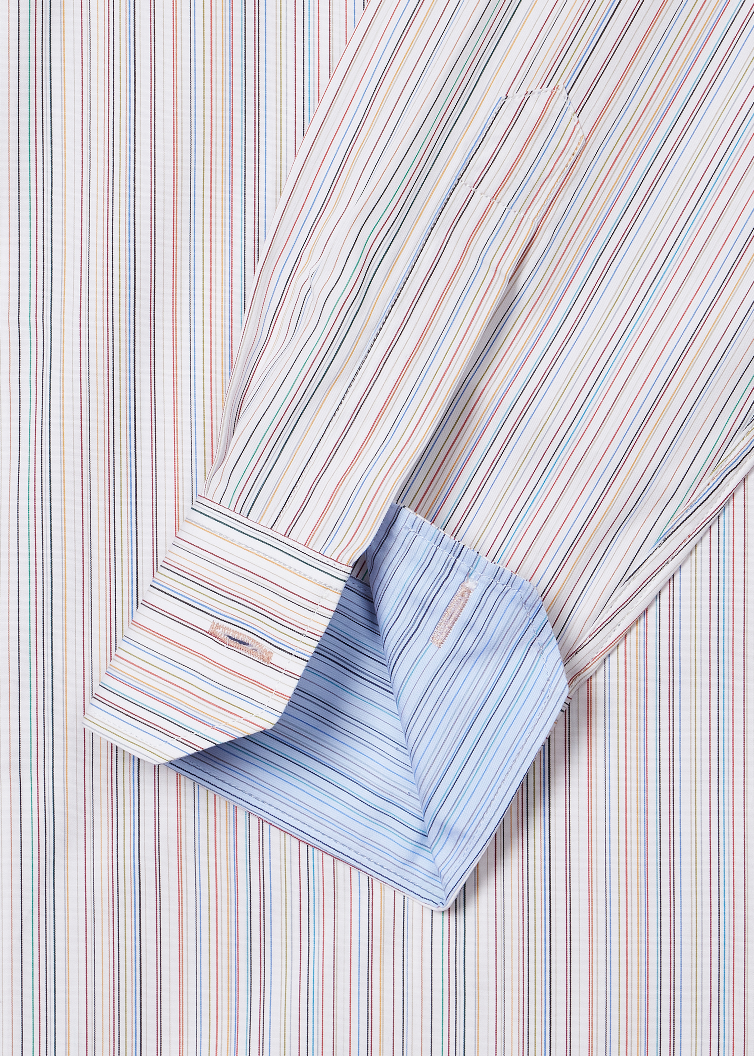 Tailored-Fit Cotton Subtle 'Signature Stripe' Shirt