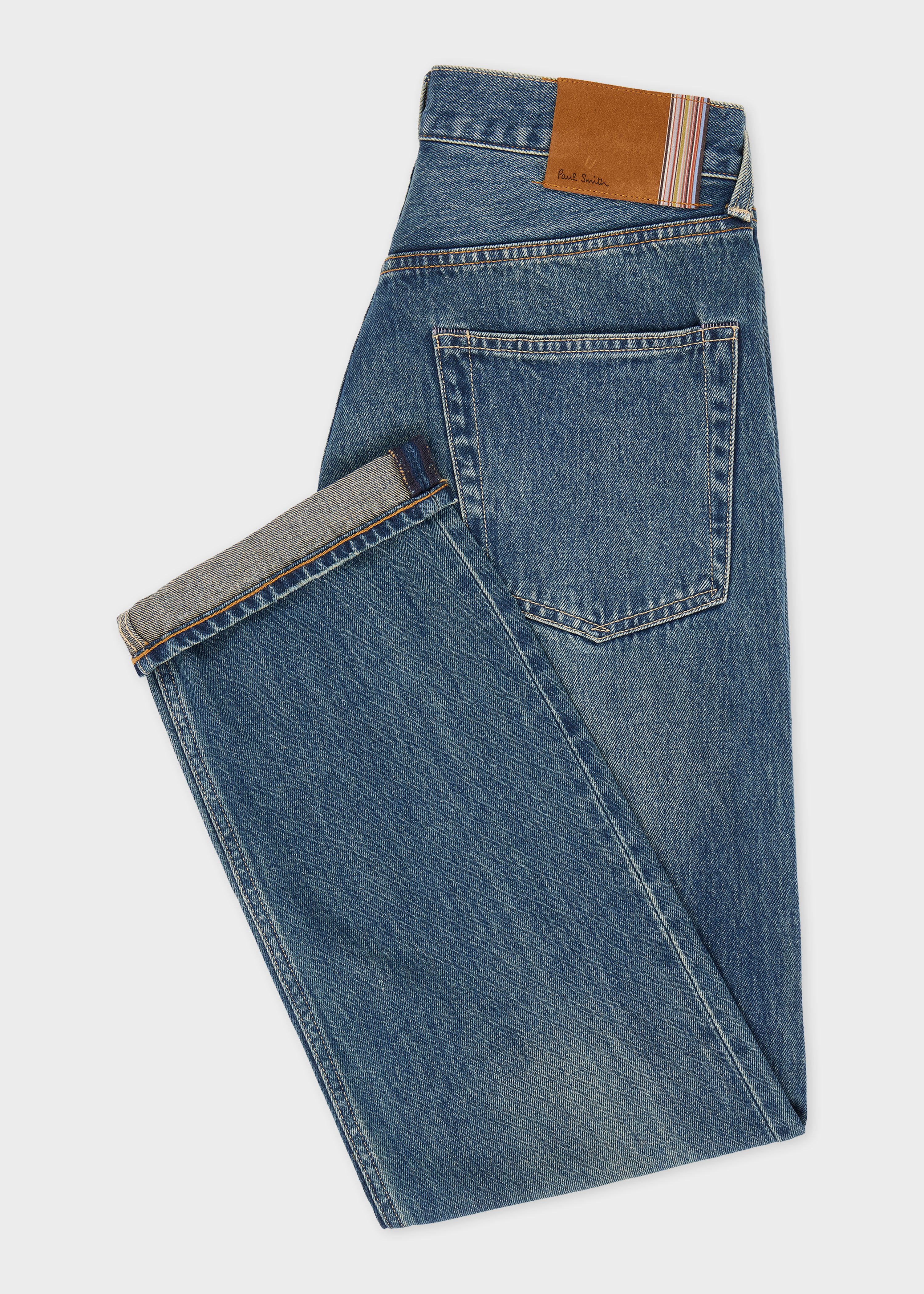 D221437 Paul Smith JEANS ヴィンテージ チェック柄シャツ 90\u0027s ヴィンテージ★Paul Smith JEANS デニム パンツ★ナチュラルエイジング インディゴ ビンテージ ボトムス Gパン ジーンズ  ポールスミス