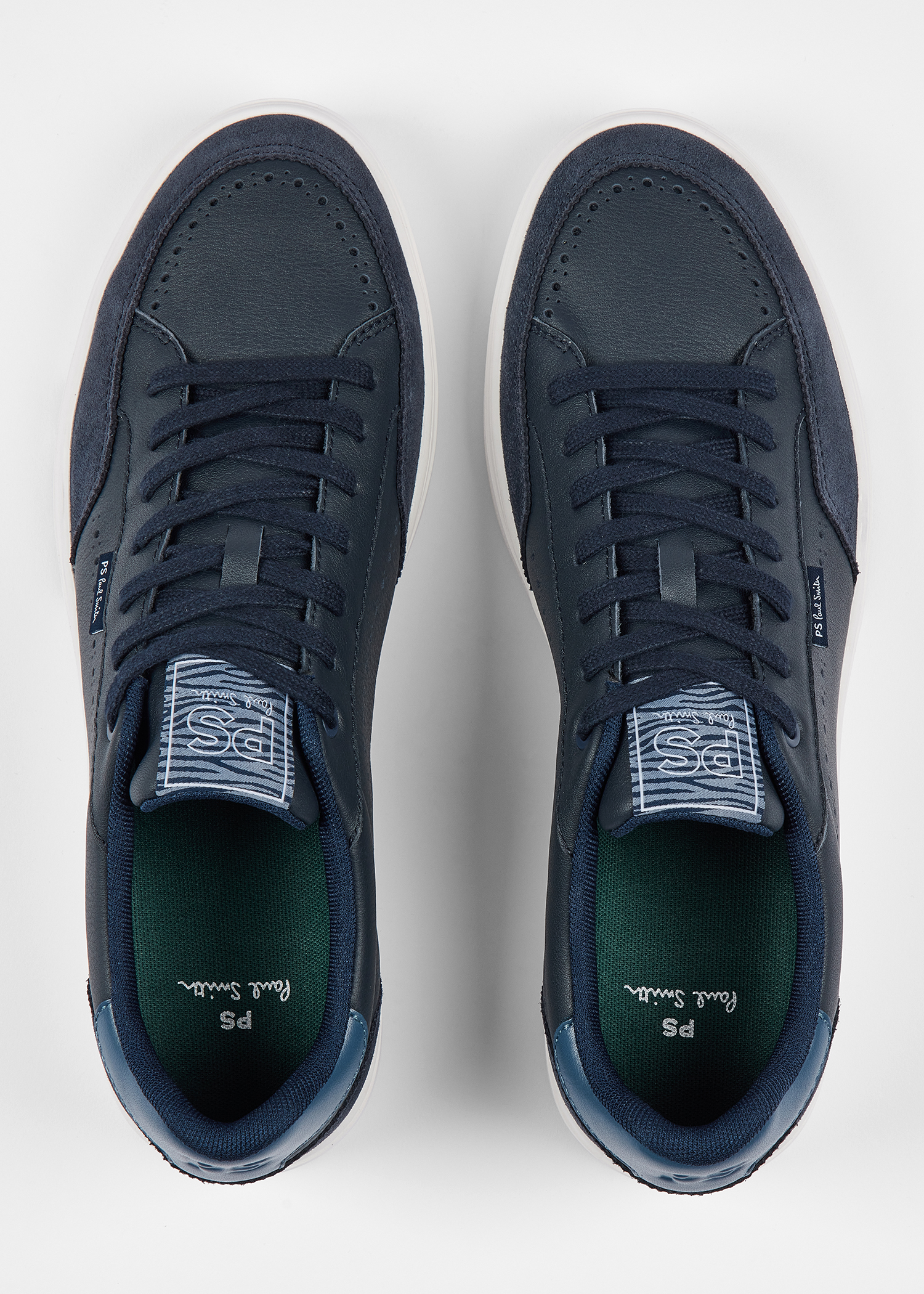Men's Black Leather 'Hillstar' Trainers