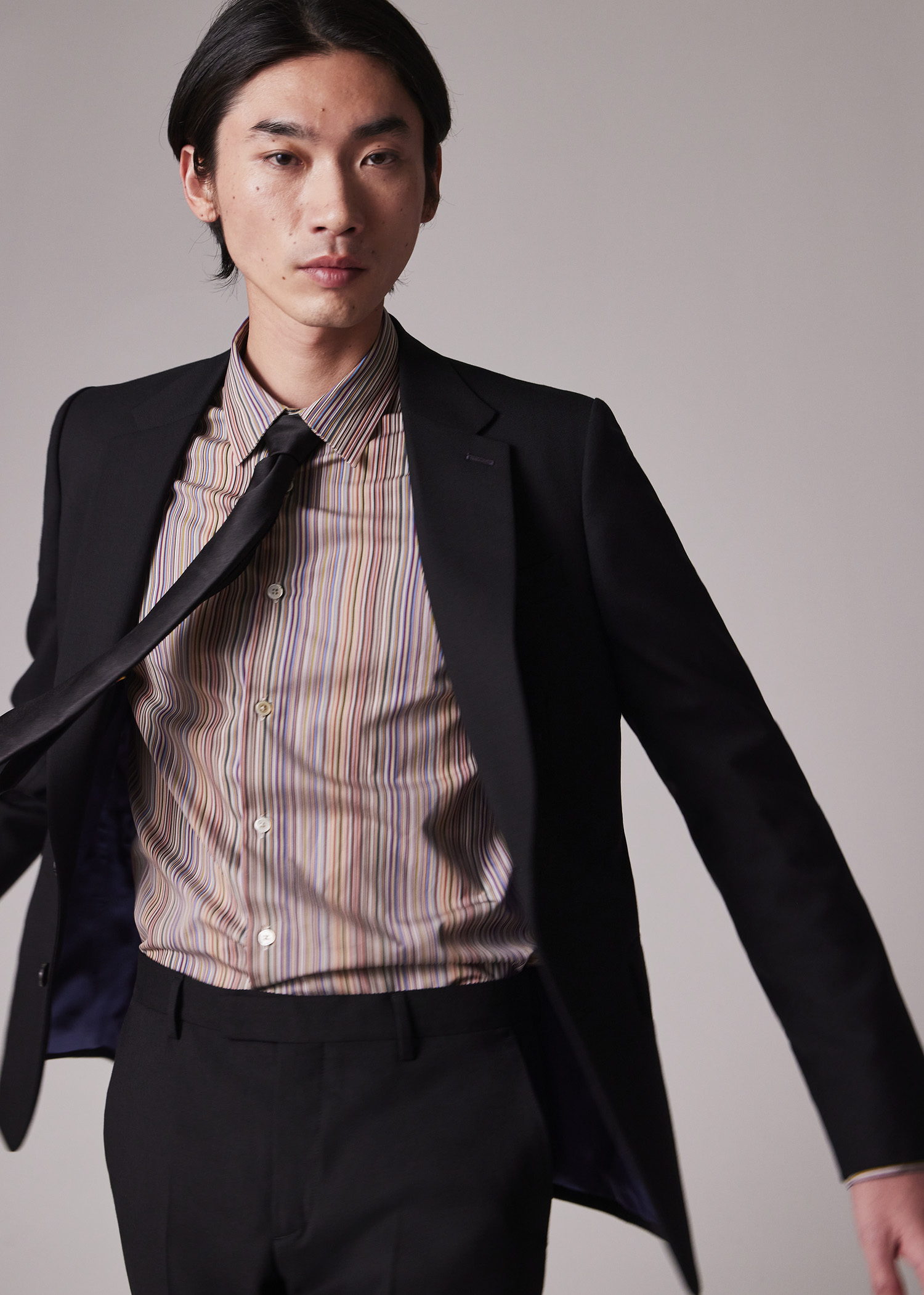 【新品】Paul Smith SOHO FIT ブラックスーツ The Soho - Men's Tailored-Fit Black Wool 'A Suit To Travel In'