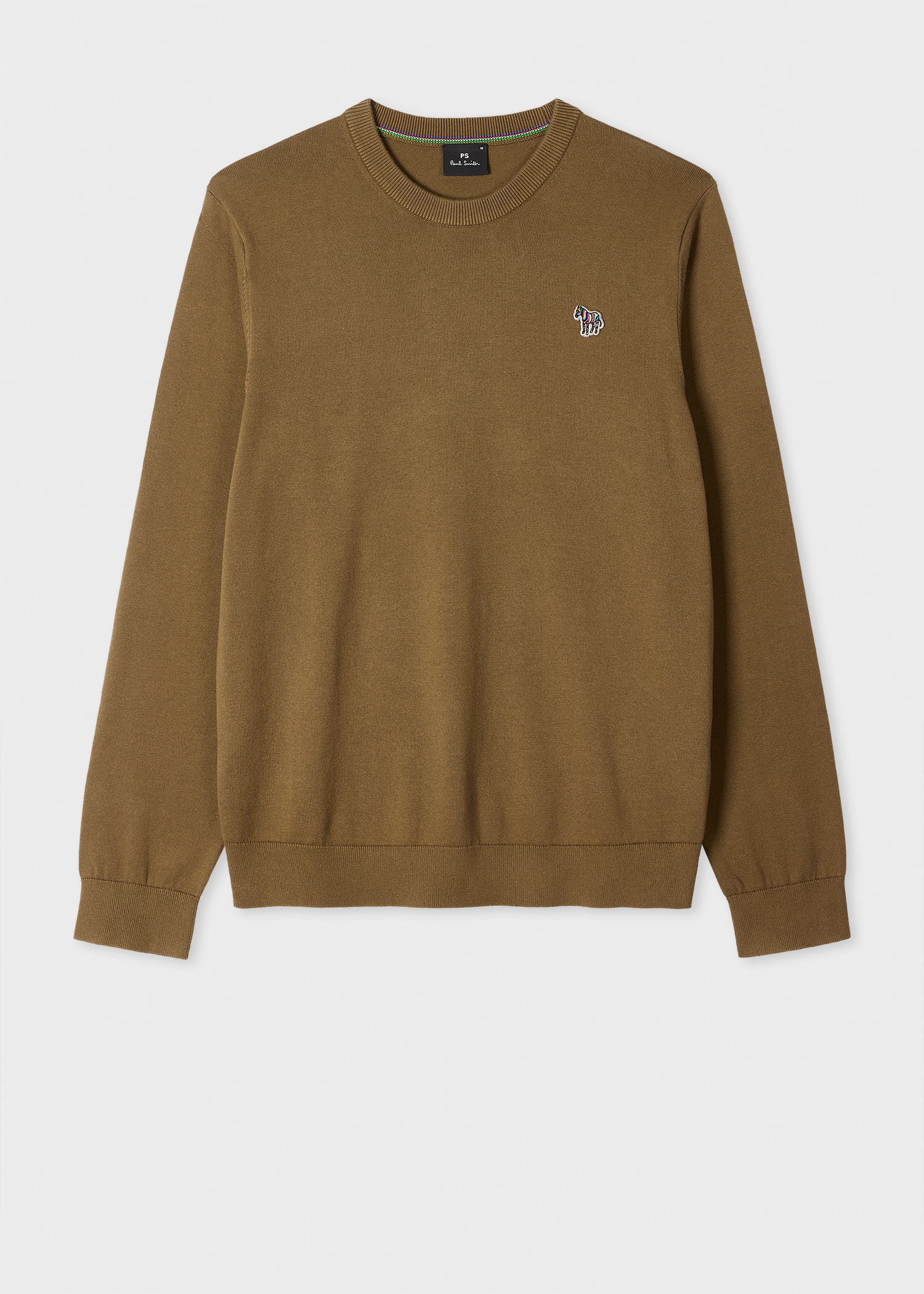 Men's Navy Organic Cotton Zebra Logo Sweater