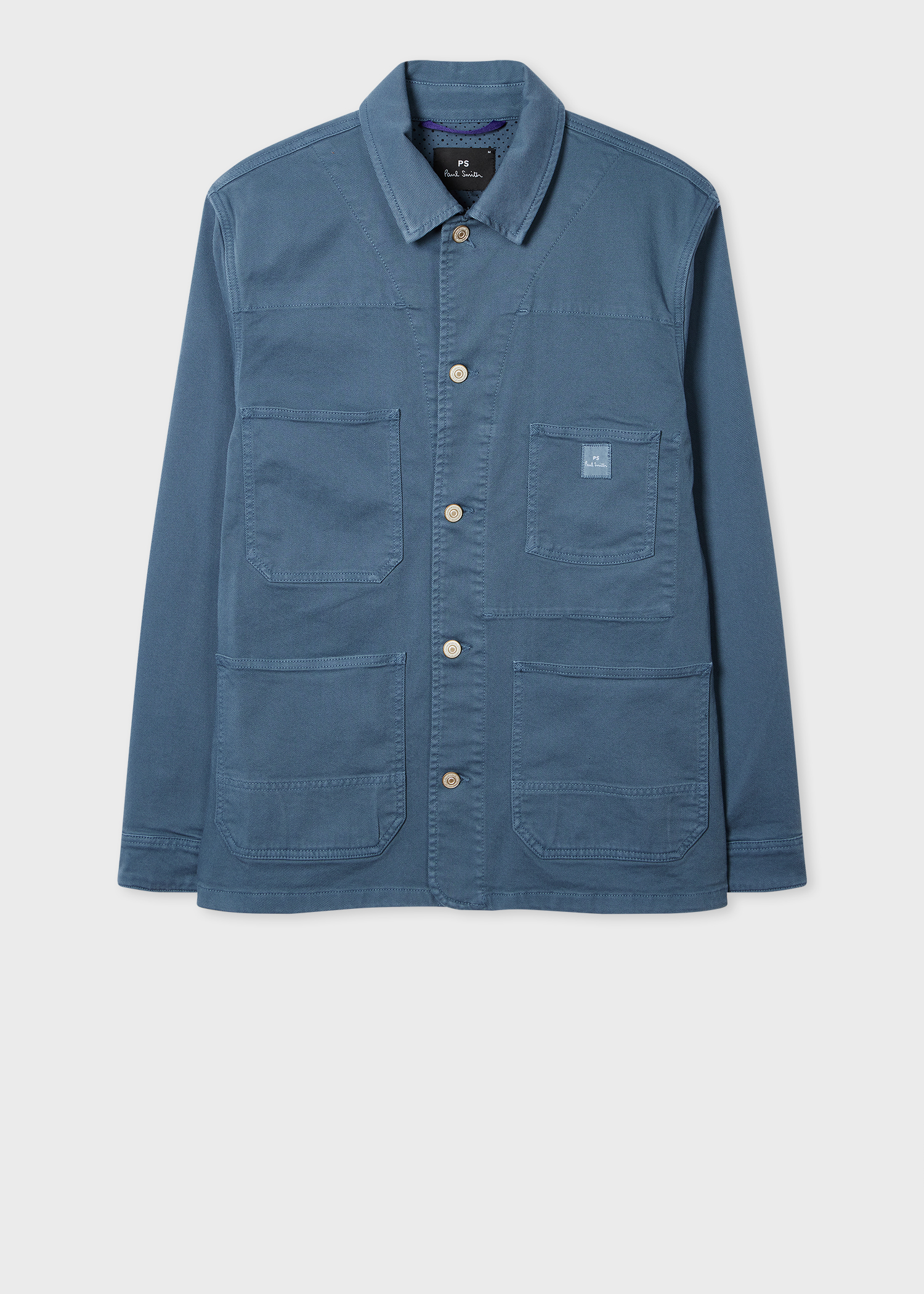 Paul Smith　グリーン　ジャケット Men's Khaki Stretch Cotton-Twill Chore Jacket
