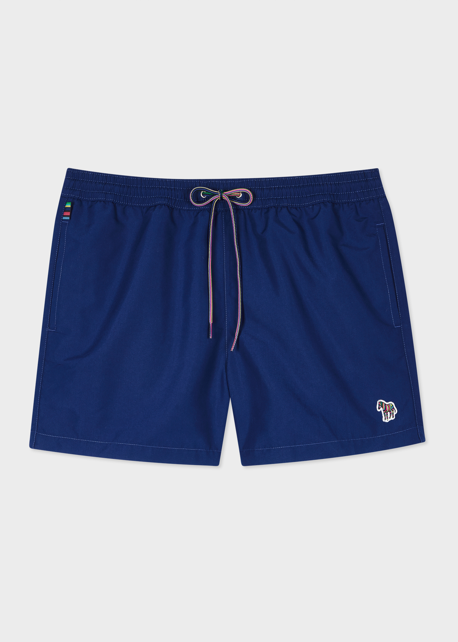 Military Green Zebra Logo Swim Shorts