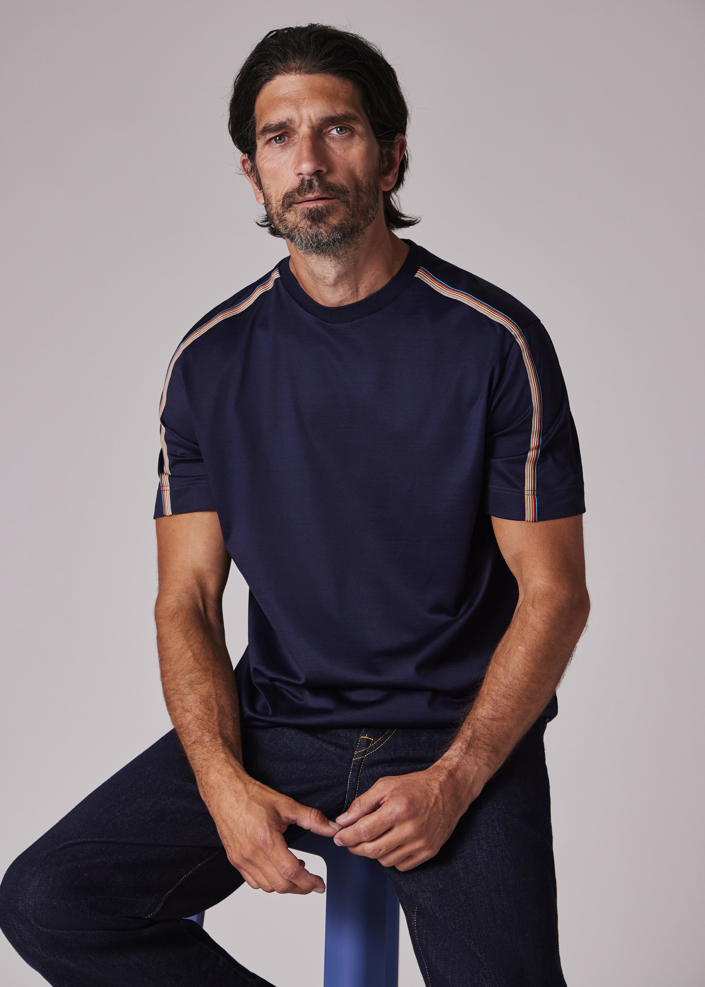 Tシャツ・カットソー Paul Smith SIGNATURE STRIPE T-SHIRT (M1R/306U/H00088_01) M1R-607Z-T00088-49_2.jpg