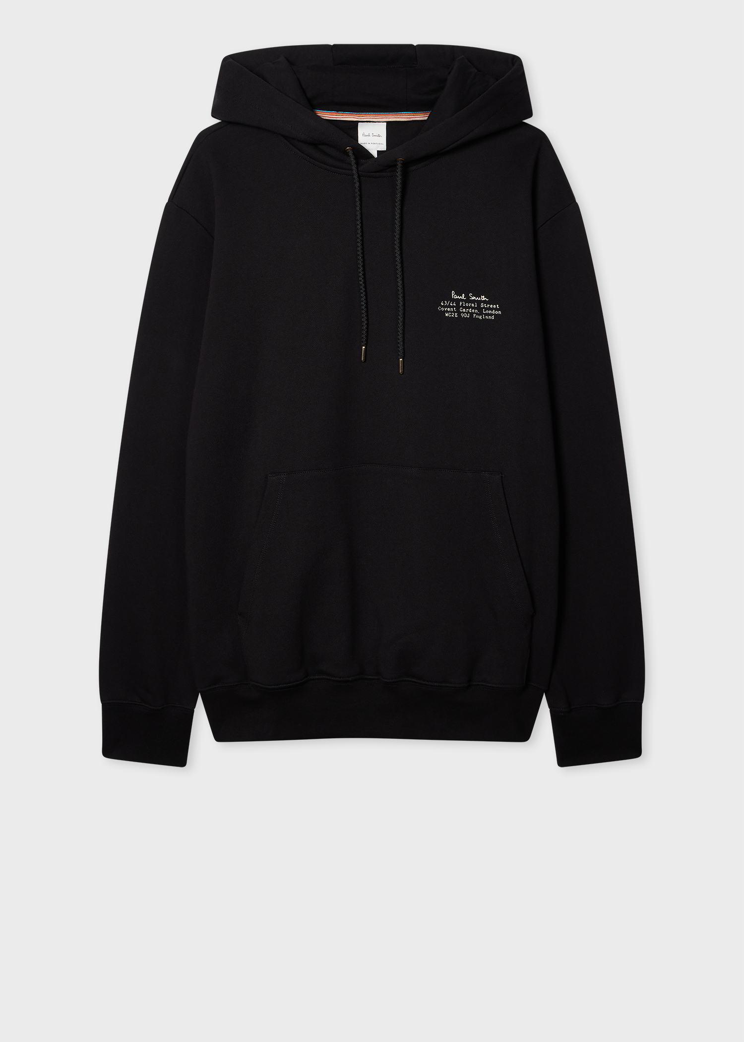 パーカー・フーディ PAUL SMITH Men Hoodies M1A500MAU279B79 BLACK Men's Black Signature Logo Print Hoodie