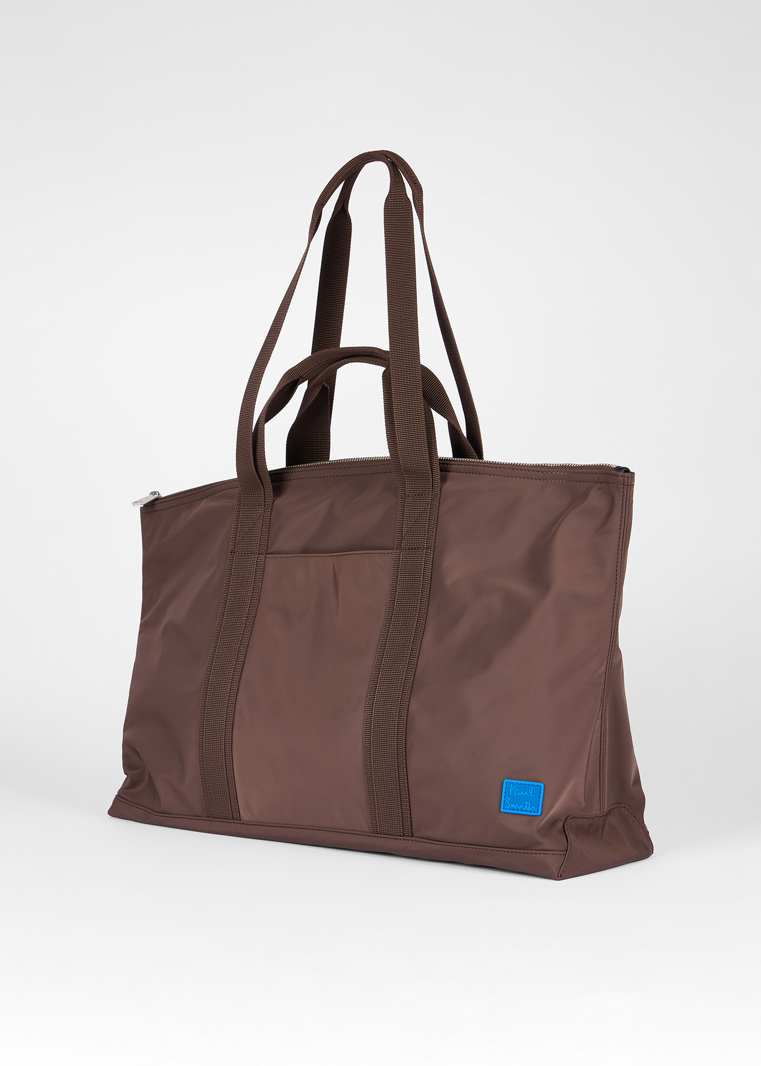 Men's Brown Recycled Polyester Tote Bag