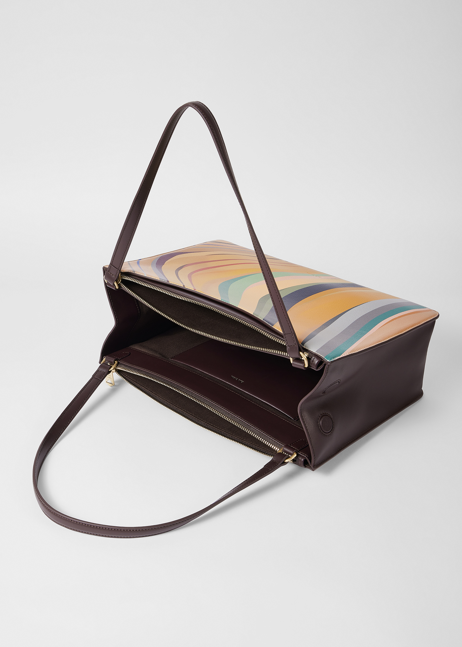 Women's Multicolour Calf Leather Shoulder Bag