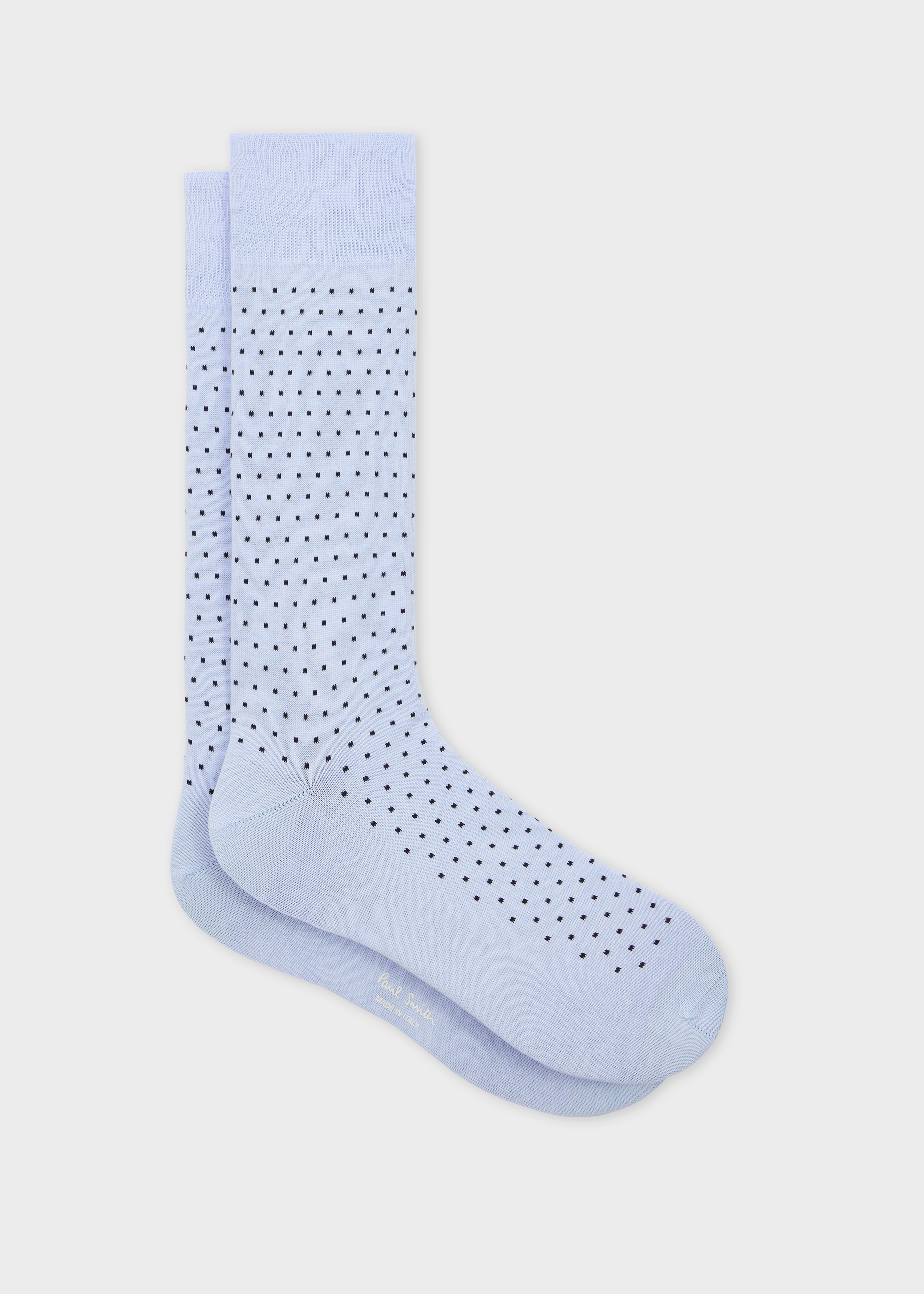 Pale Blue Polka Dot Socks