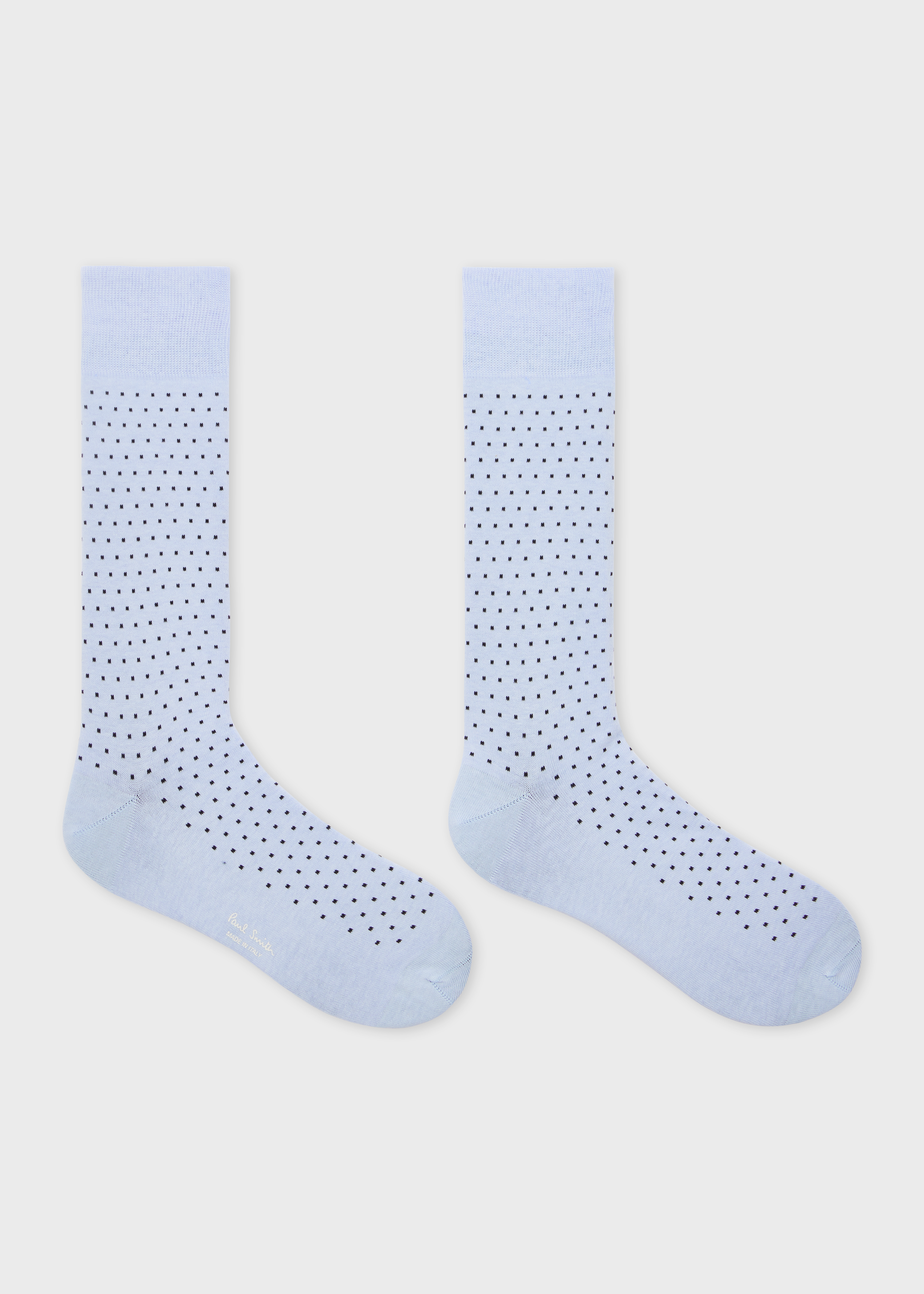 Pale Blue Polka Dot Socks