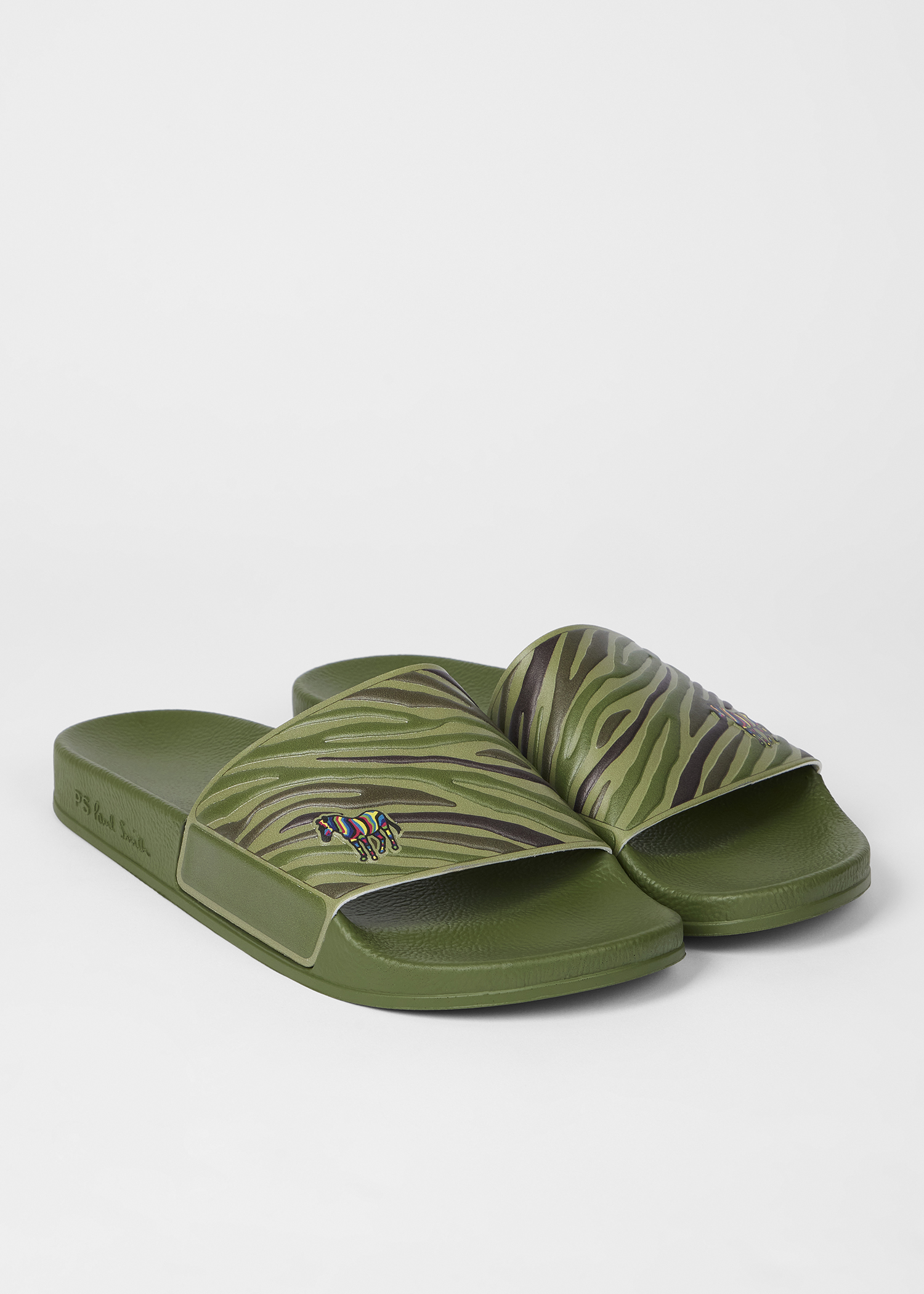 Paul Smith Zed サンダル Men's Black Zebra 'Zed' Slides