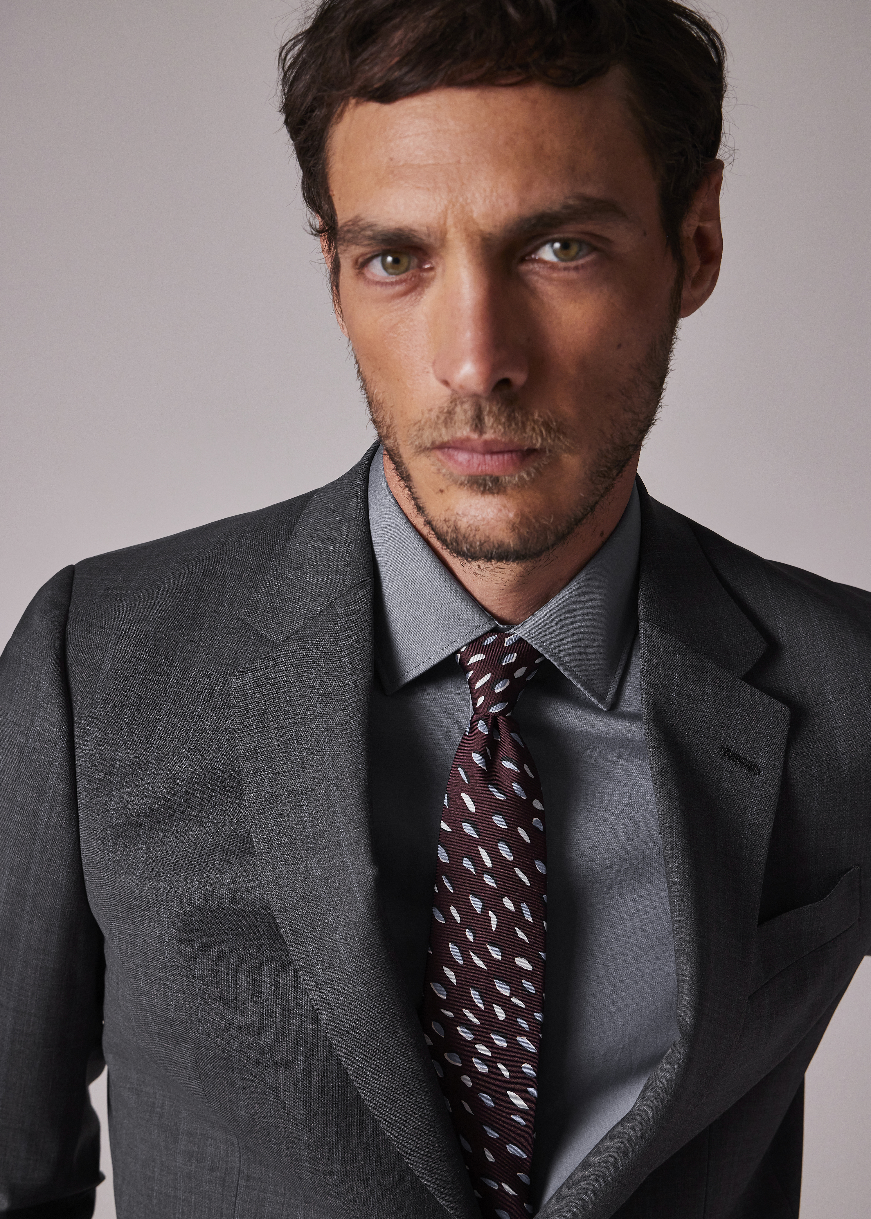 Paul Smith The Soho - Tailored-Fit Grey Stripe Tropical Wool Suit