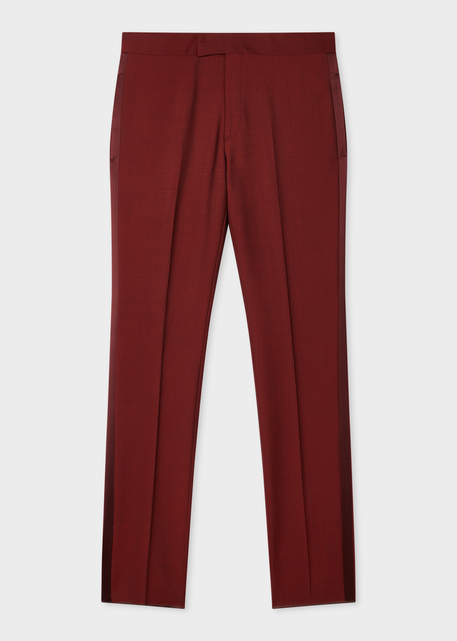 The Soho - Tailored-Fit Burgundy Wool-Mohair Evening Suit