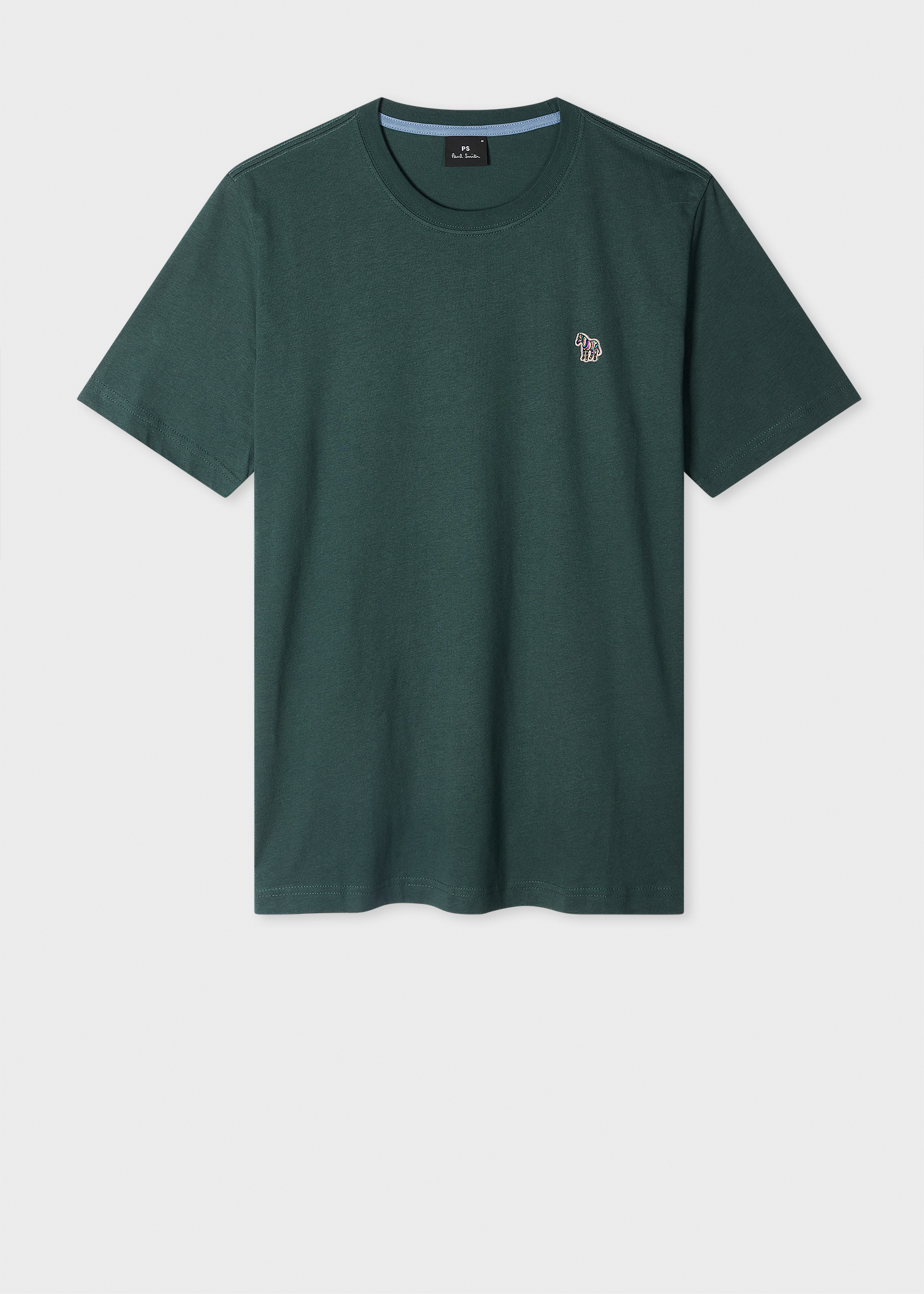 Men's Burgundy Organic Cotton Zebra Logo T-Shirt