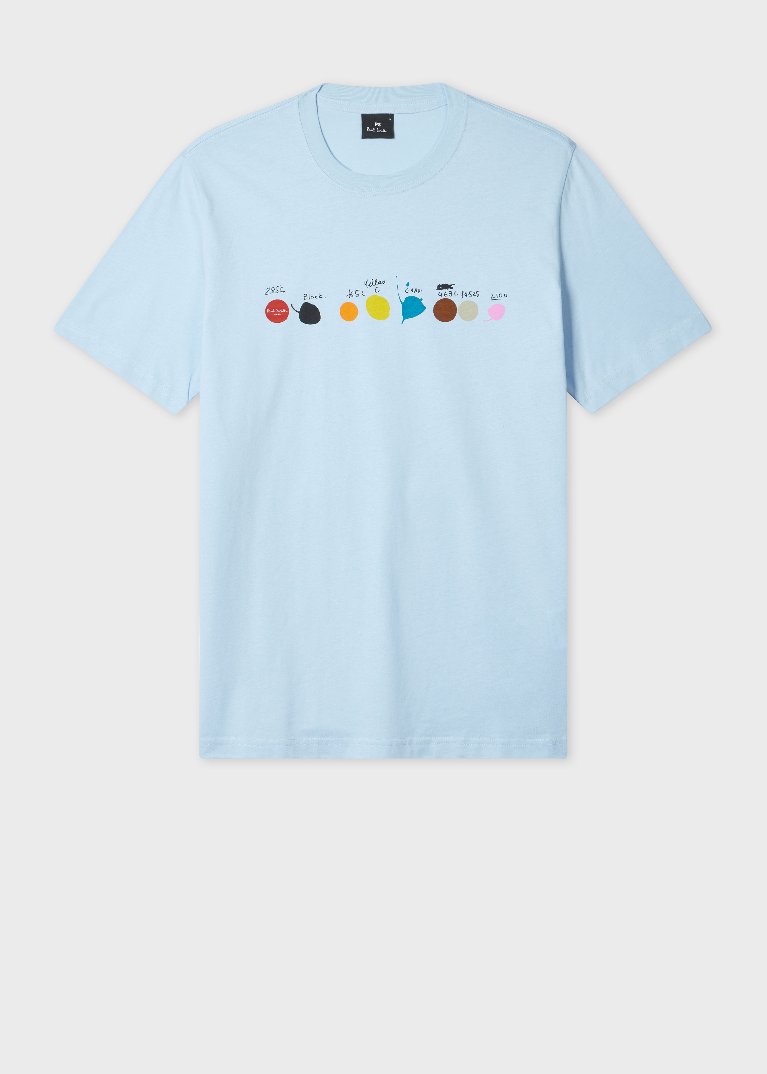 Men's White 'Paint Dots' Print T-Shirt