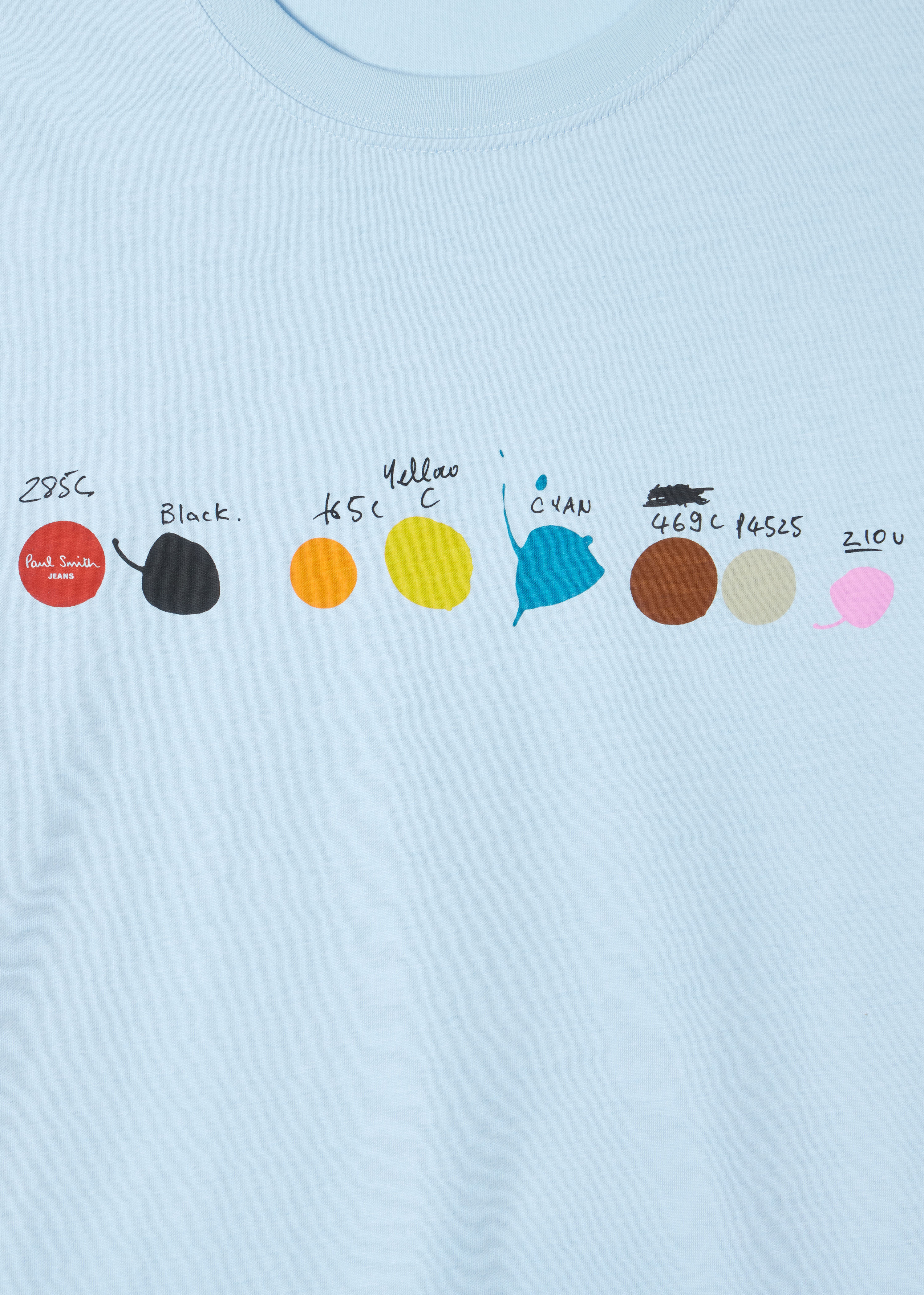 Men's White 'Paint Dots' Print T-Shirt