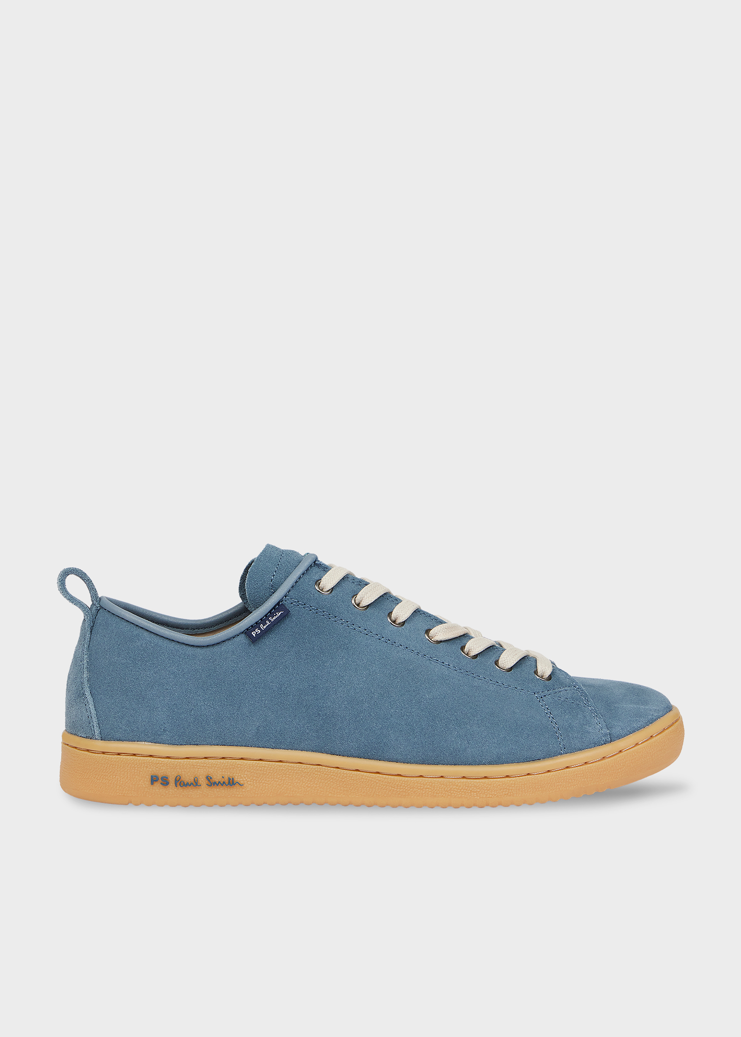Men's Light Blue Suede 'Miyata' Trainers