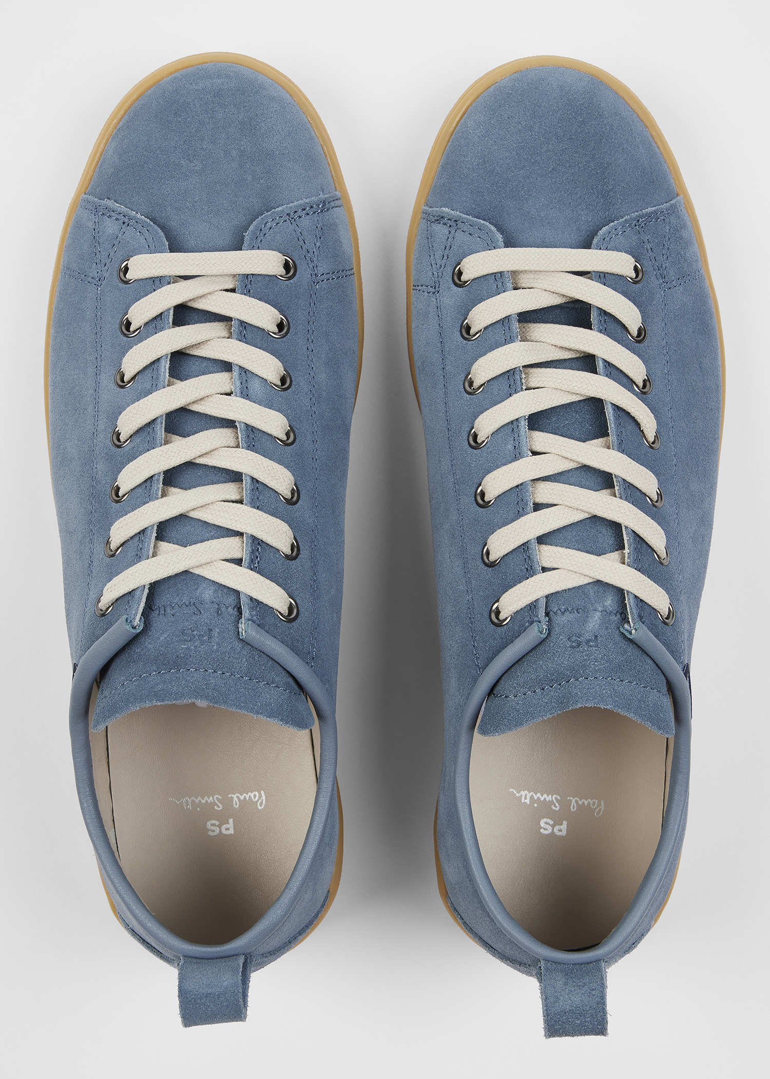 PS Paul Smith Light Blue Suede 'Miyata' Trainers King's Cross