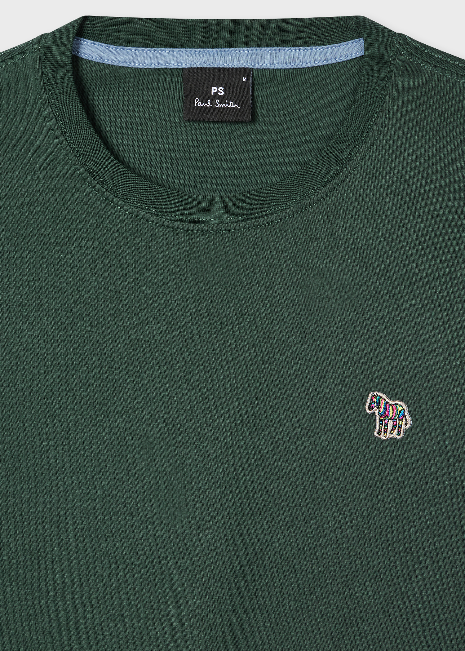 Paul Smith｜ (SLIM FIT SS TSHIRT ZEBRA (M2R 010RK ZEBRA Men's Black Zebra Logo Print T-Shirt