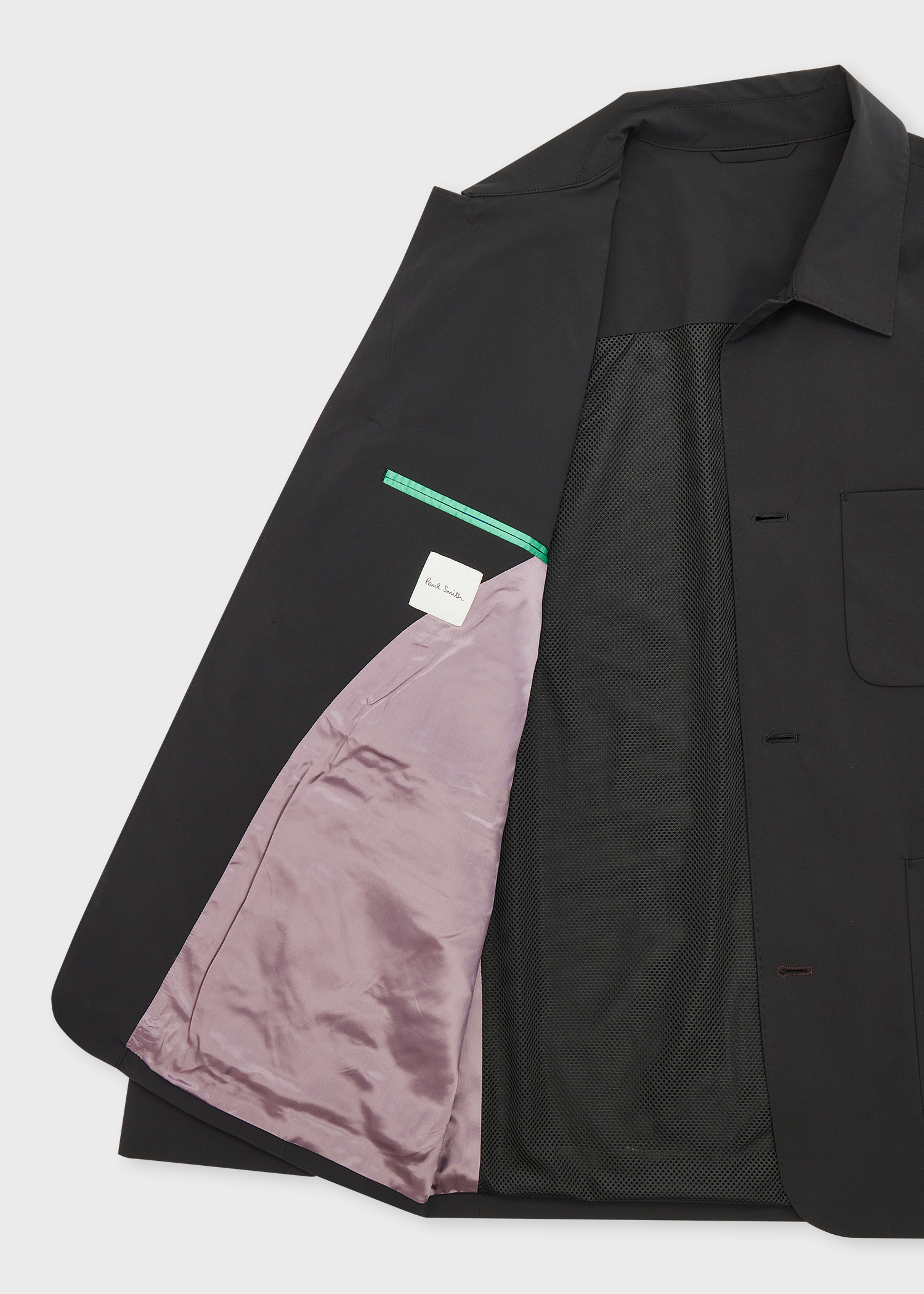 Men's Black Two-Way Stretch Work Jacket