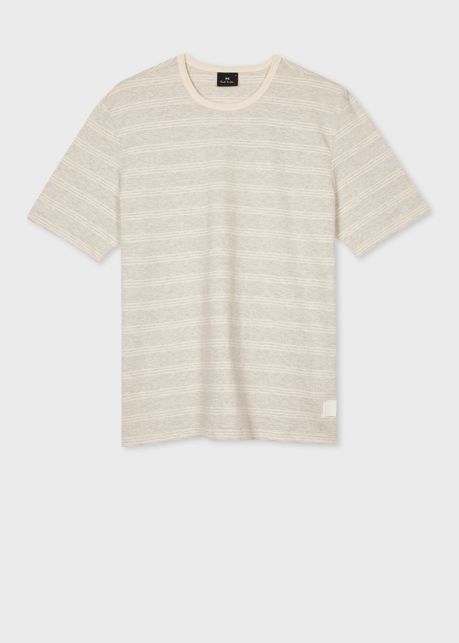 Ecru Stripe Marl T-Shirt