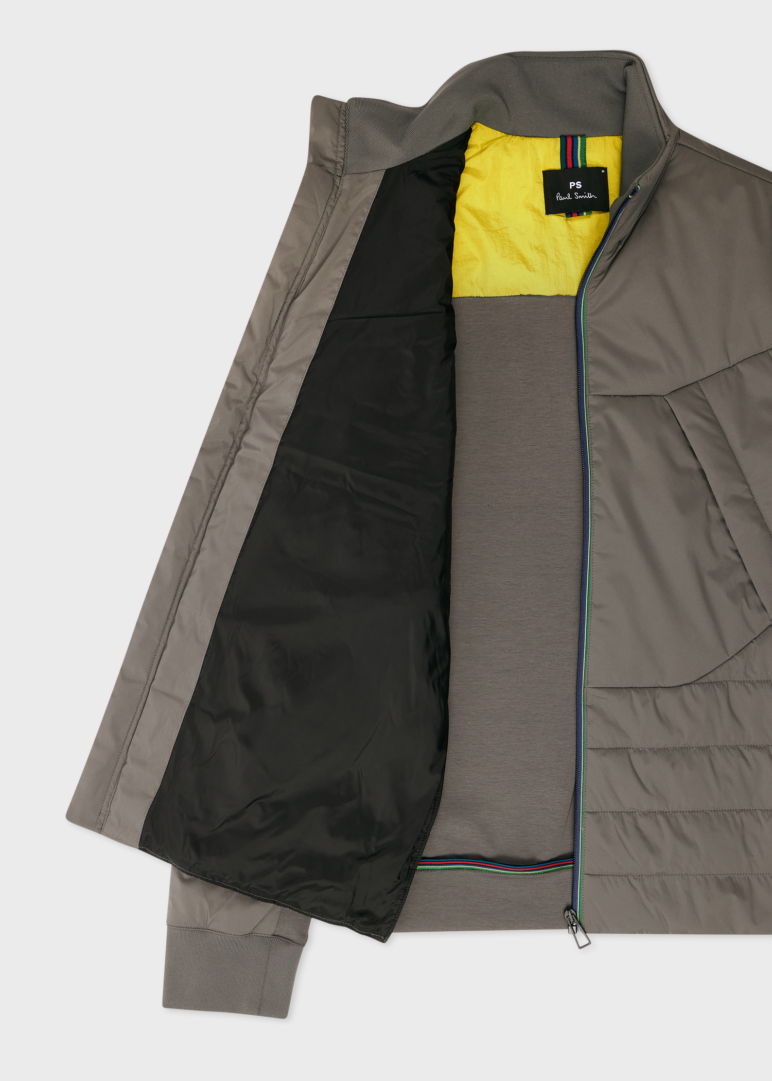 Men's Anthracite Mixed Media Jacket