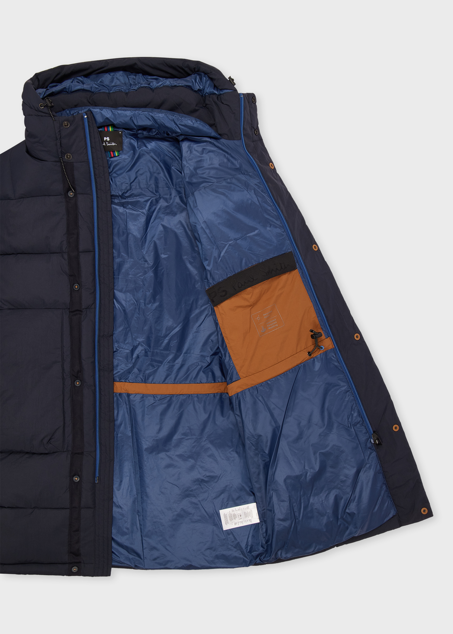 Recycled-Nylon Long Wadded Coat