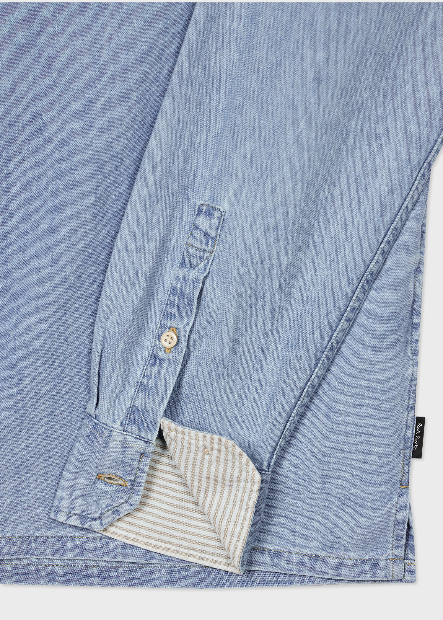 Blue Casual-Fit Denim Shirt