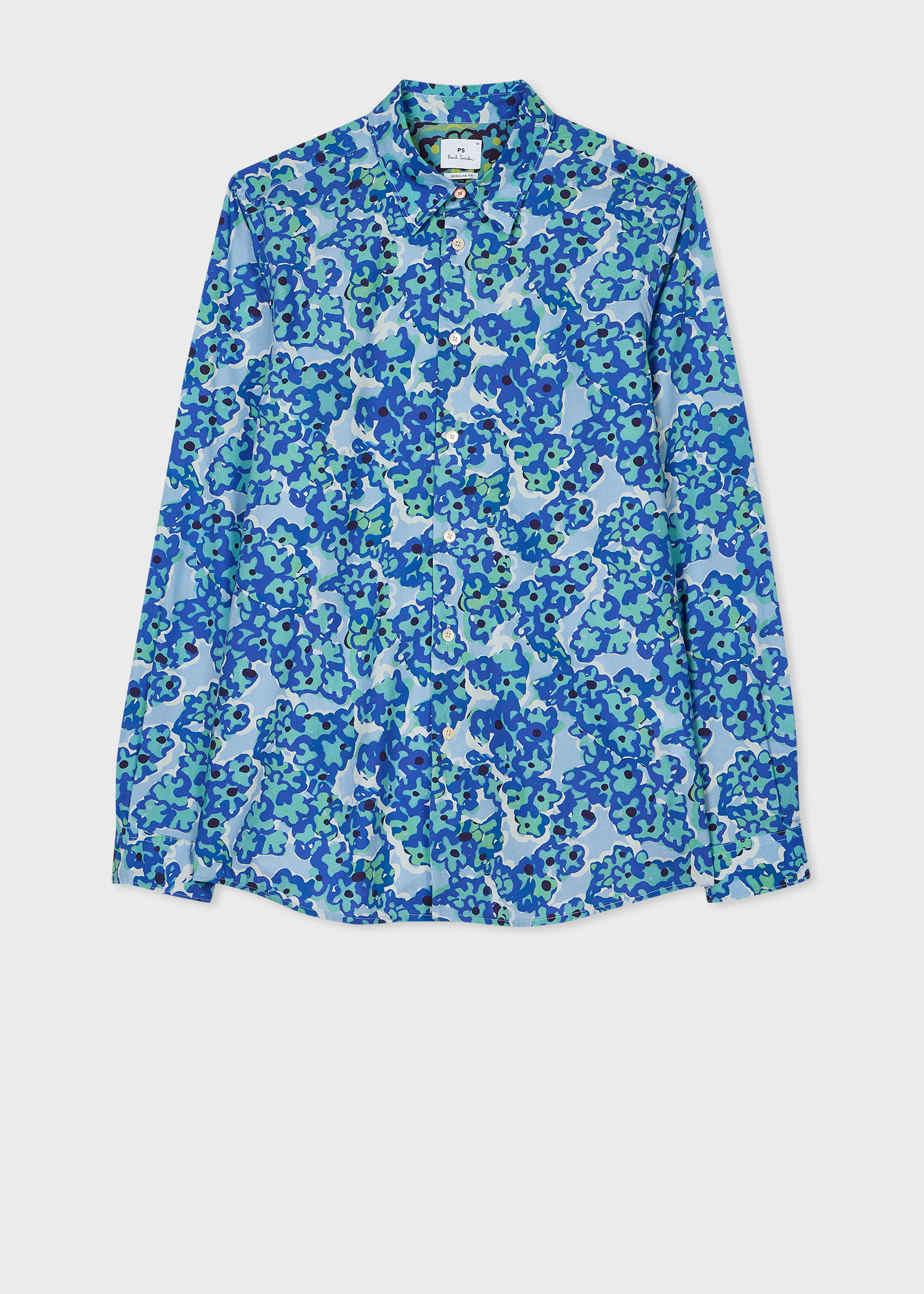 Blue 'Bold Florals' Long Sleeve Shirt