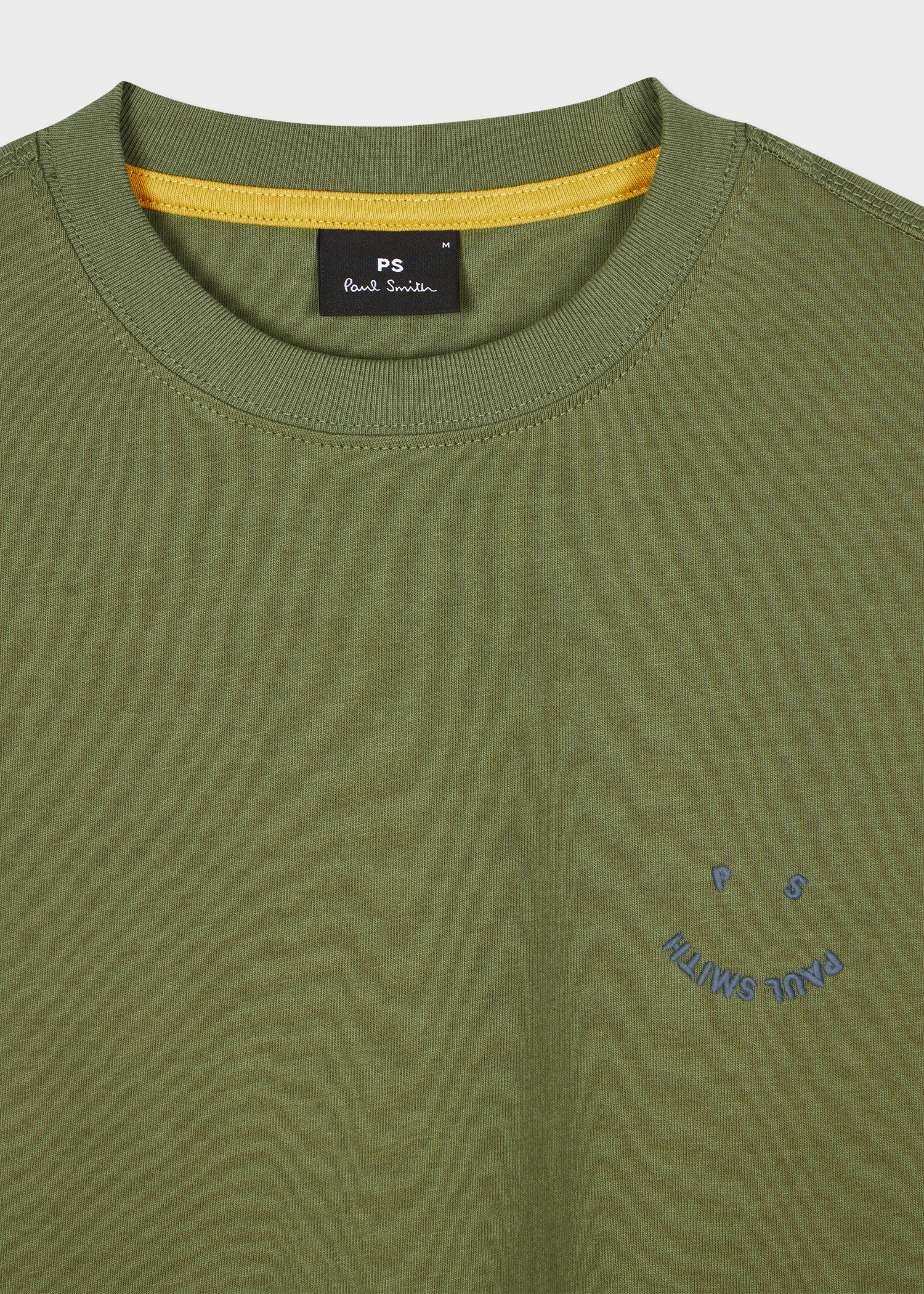 Green 'Happy' Piece Dyed T-Shirt