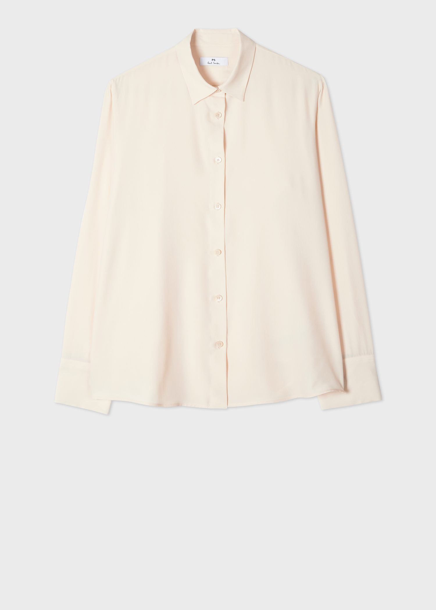 Women's Cream Silk-Blend Shirt