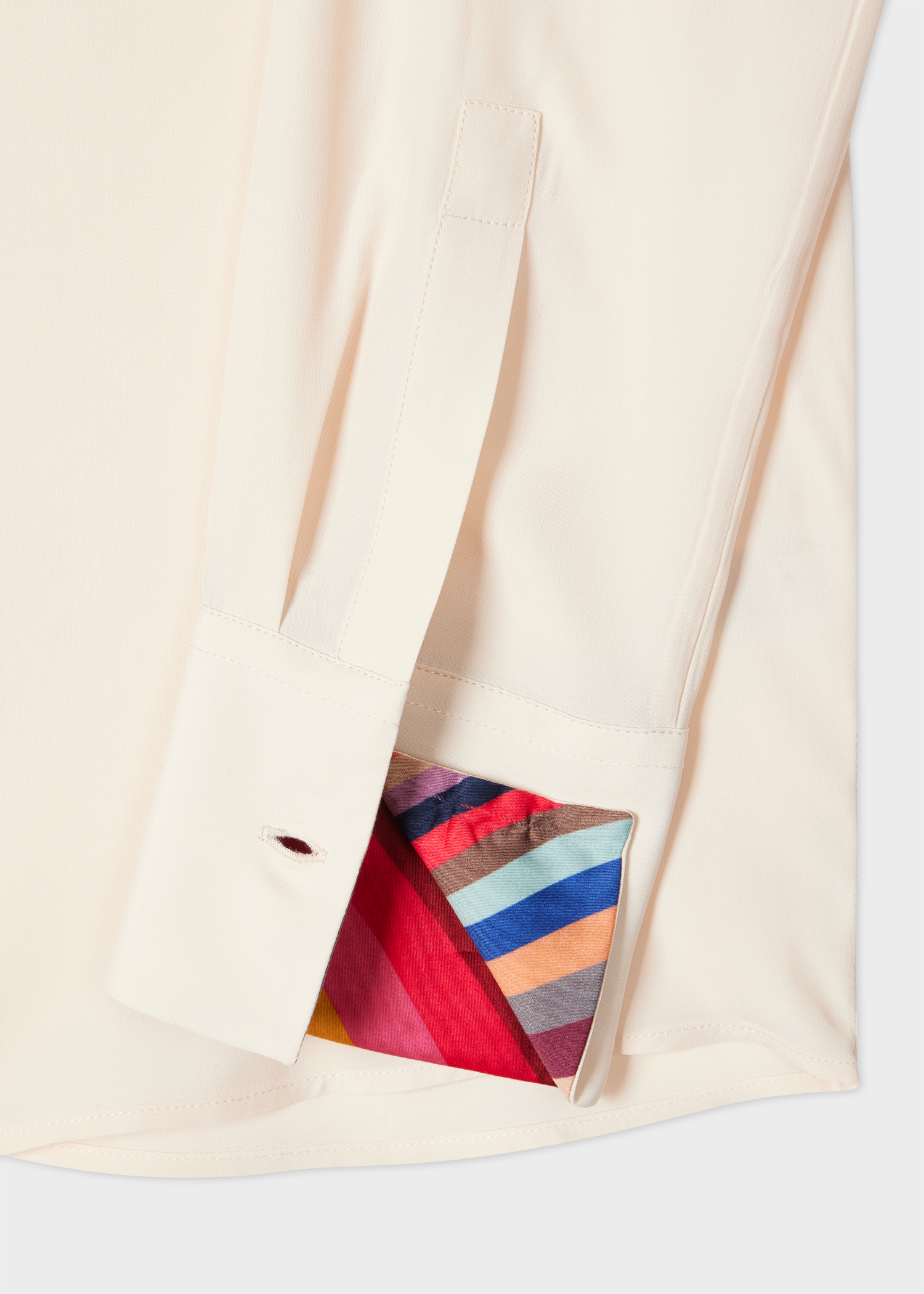 Women's Cream Silk-Blend Shirt