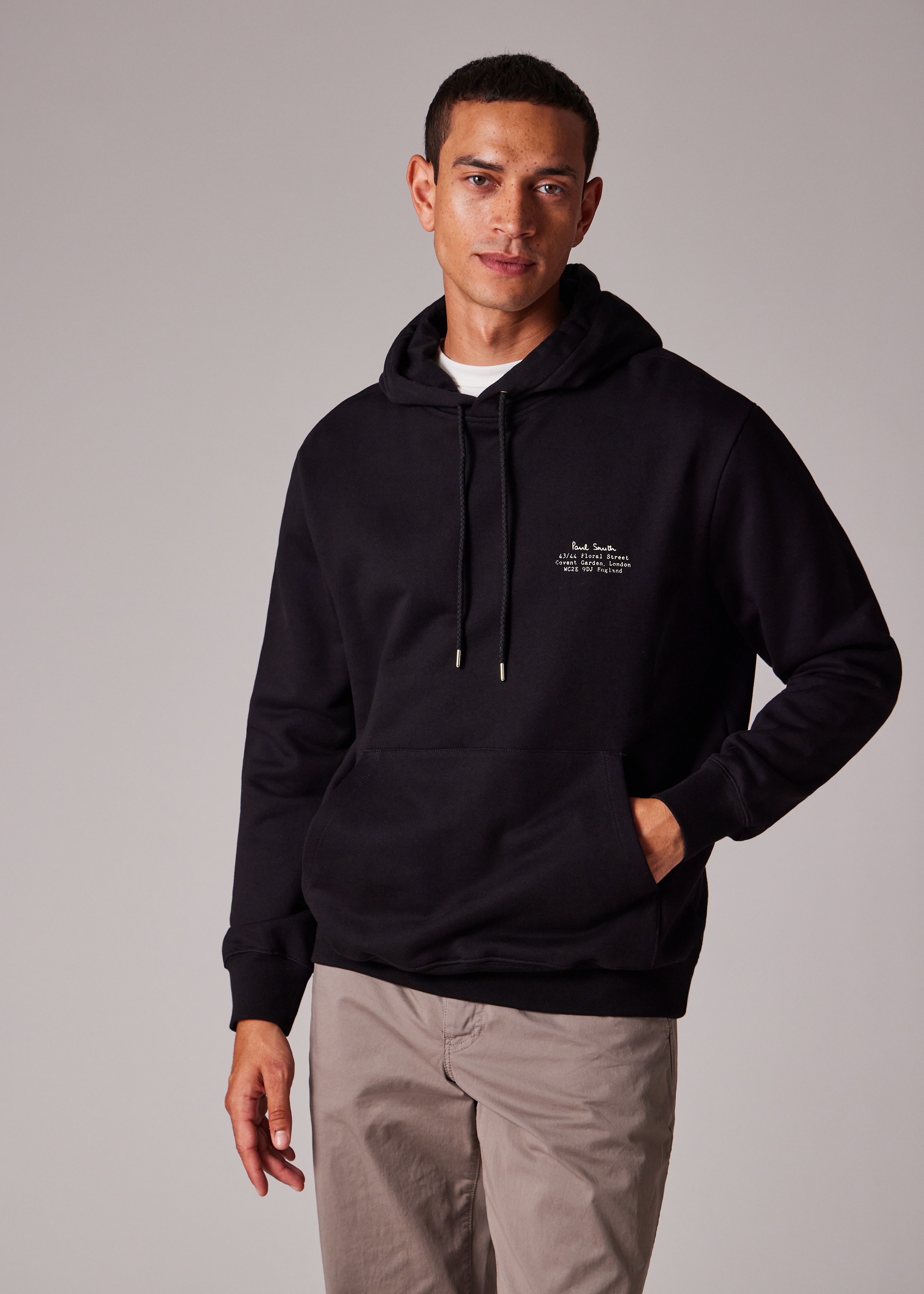 Paul Smith ブラックパーカー Paul Smith】大人気！ゼブラワッペン パーカー (Paul Smith