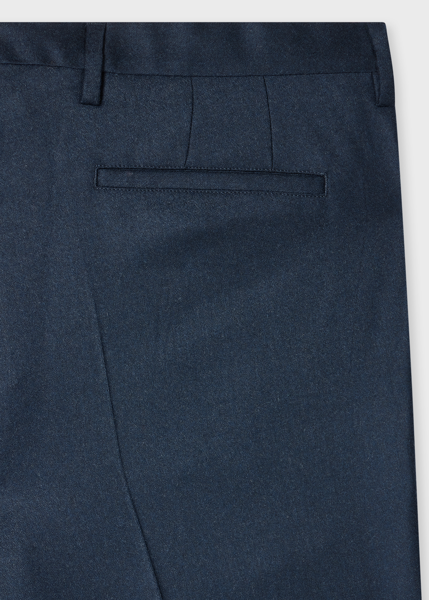 Slim-Fit Navy Overdyed Wool-Cashmere Flannel Trousers