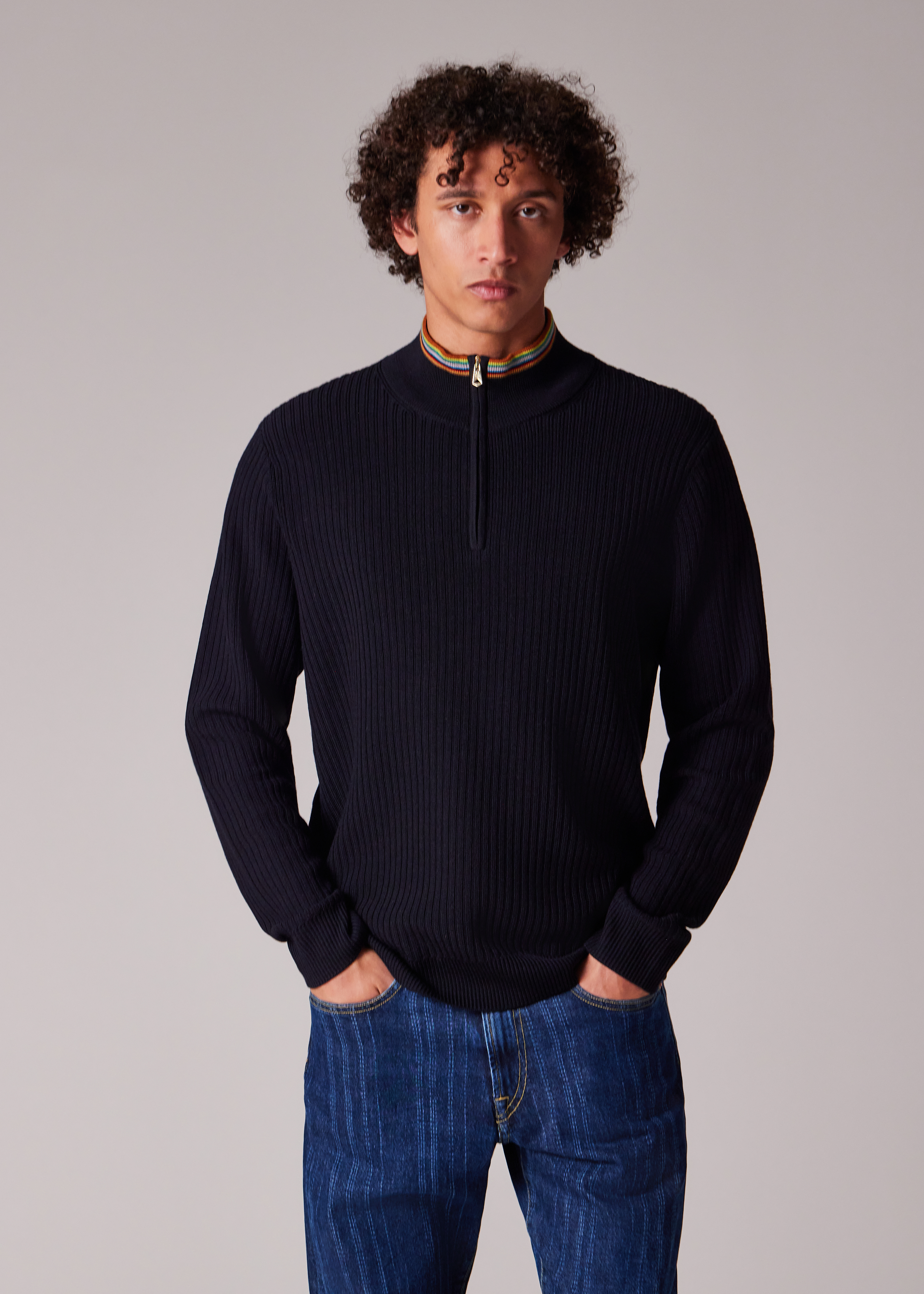パーカー・フーディ Paul Smith Merino Wool Jersey With Striped Detailing パーカー・フーディ Paul Smith Merino Wool Jersey With