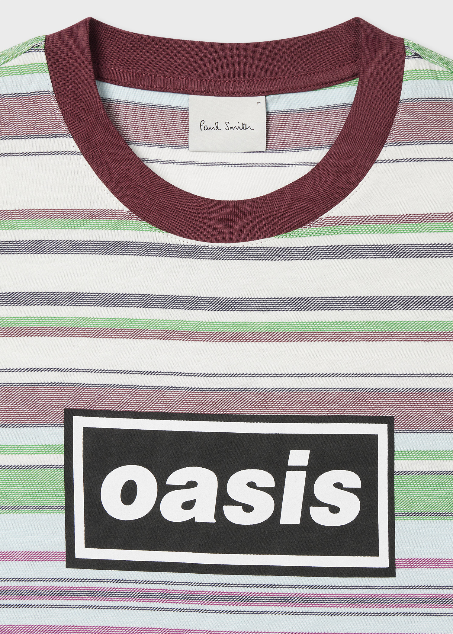 Paul Smith x Oasis - Stripe Logo Print T-Shirt