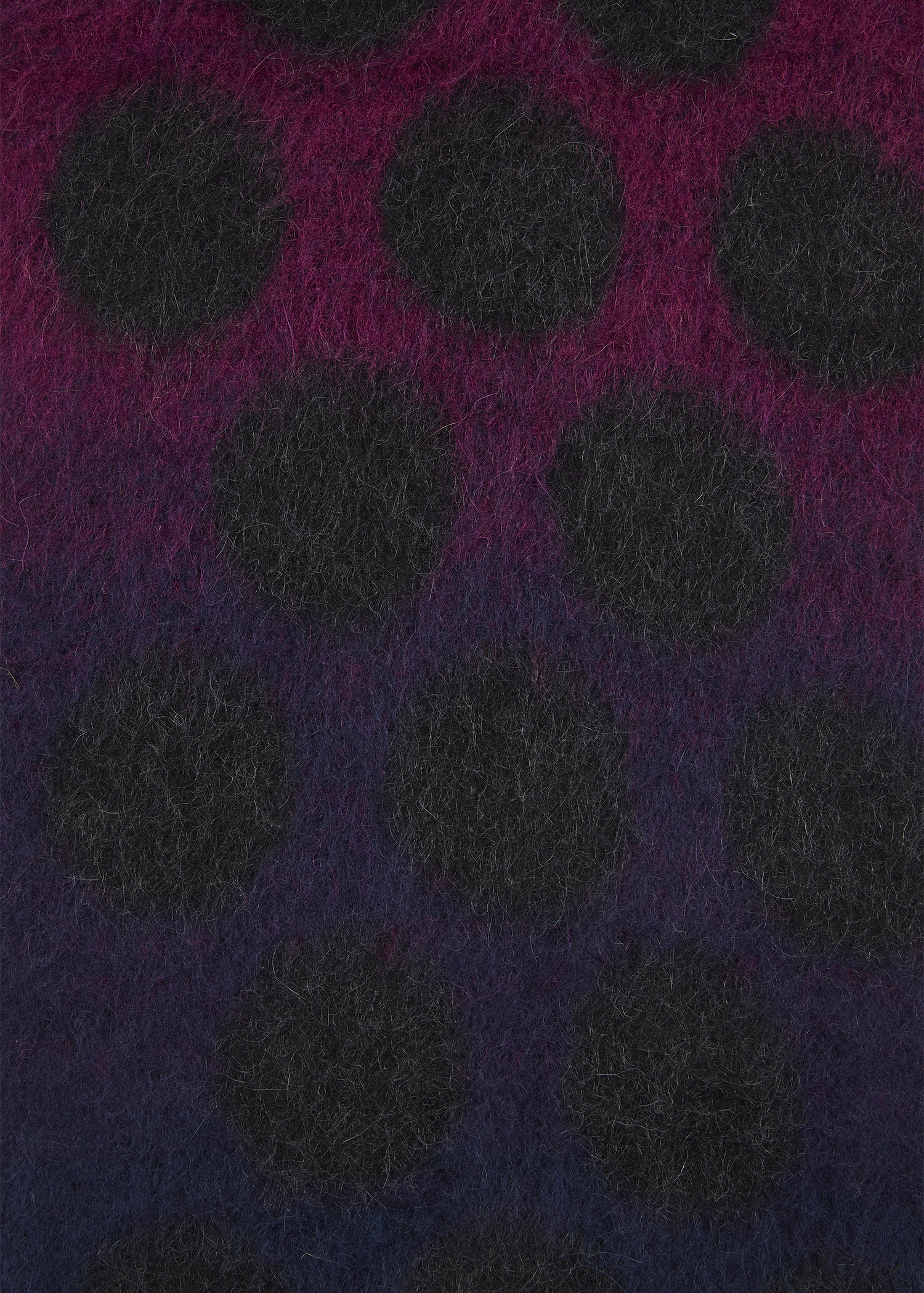 Grey Block Polka Dot Merino Wool-Blend Scarf