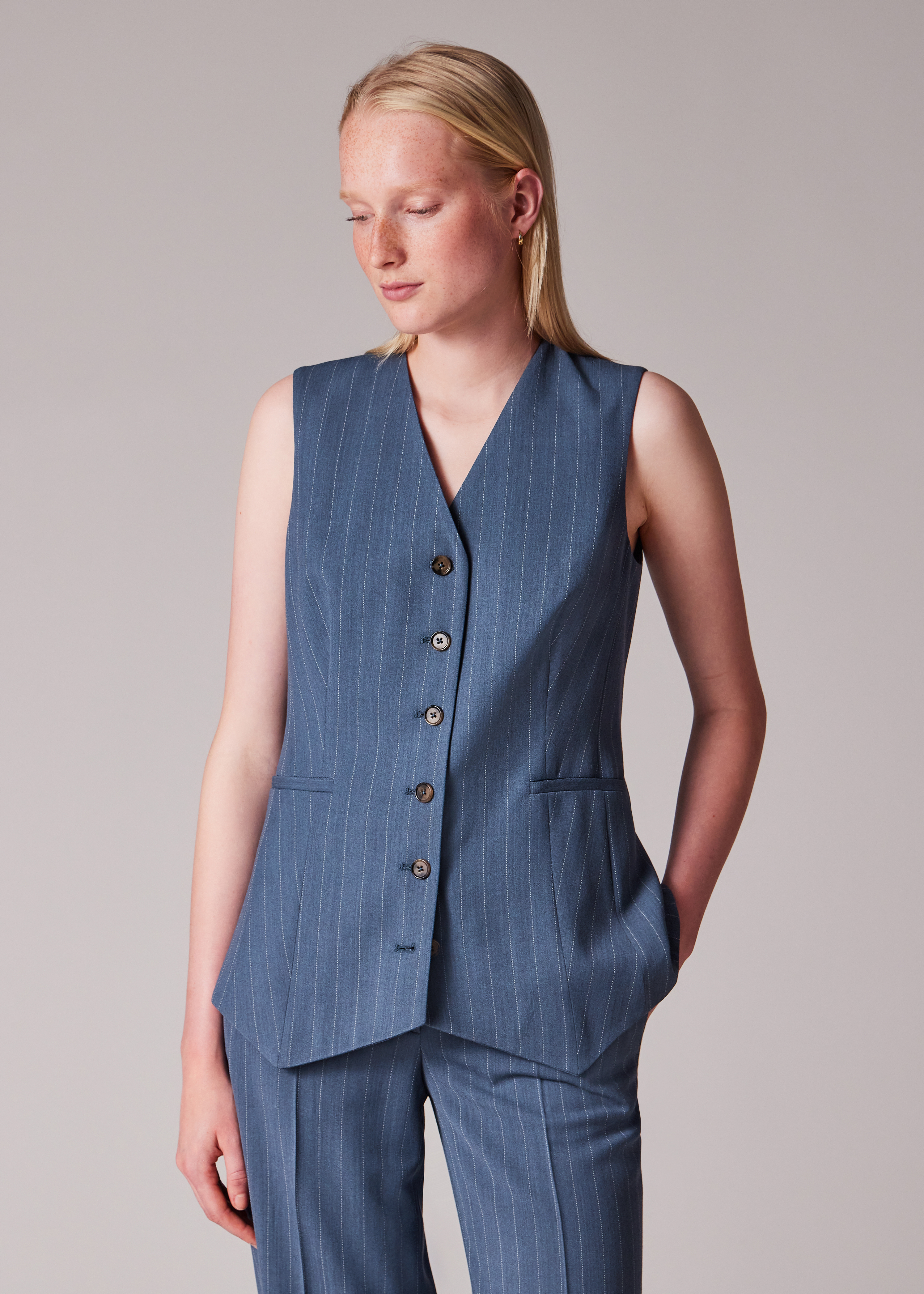 トップス 90s Paul Smith linen vest PS PAUL SMITH | Midnight blue Men's Suit Vest | YOOX