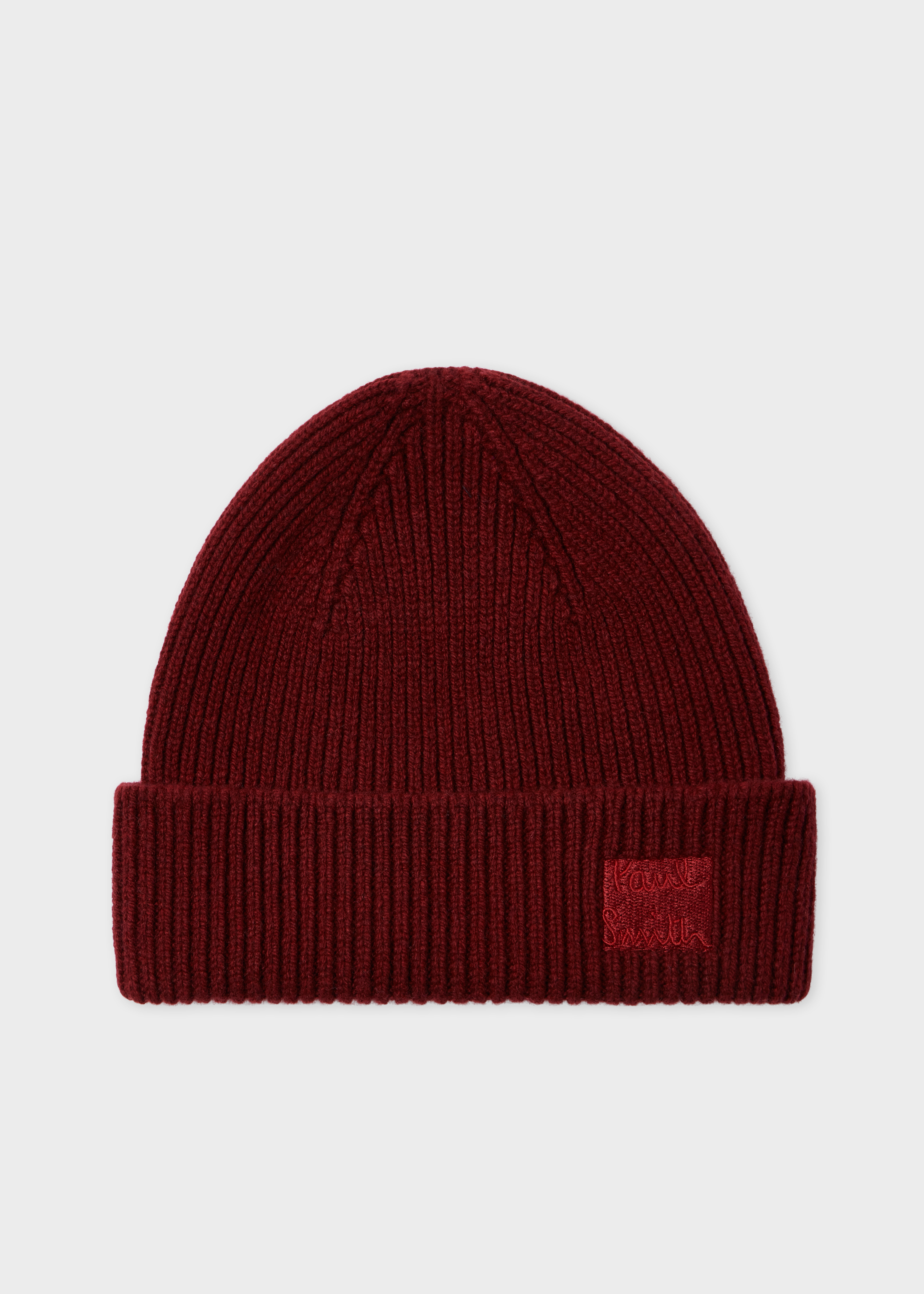 Paul Smith Burgundy Cashmere-Blend Beanie King's Cross