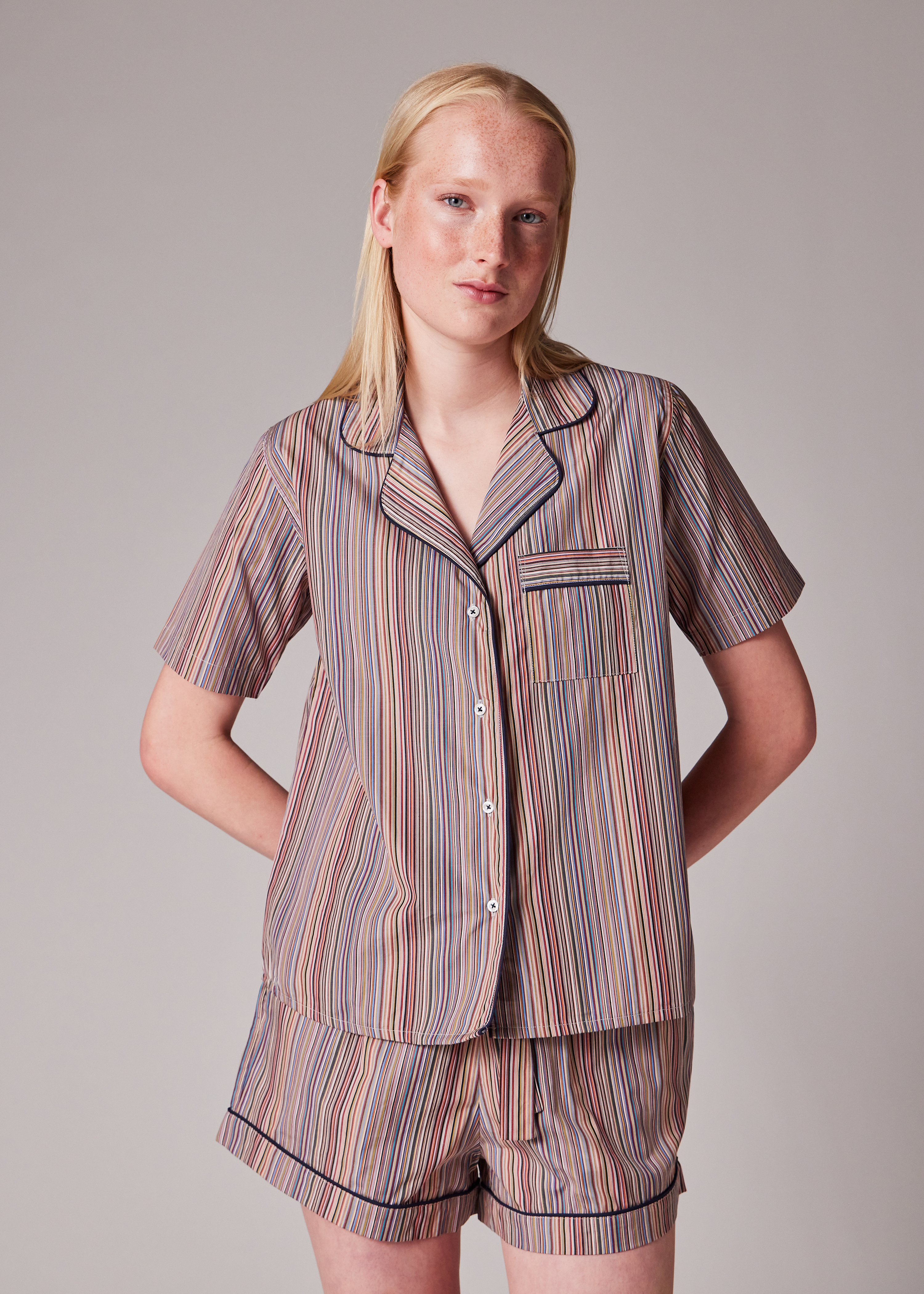 Women's 'Signature Stripe' Short Pyjama Set
