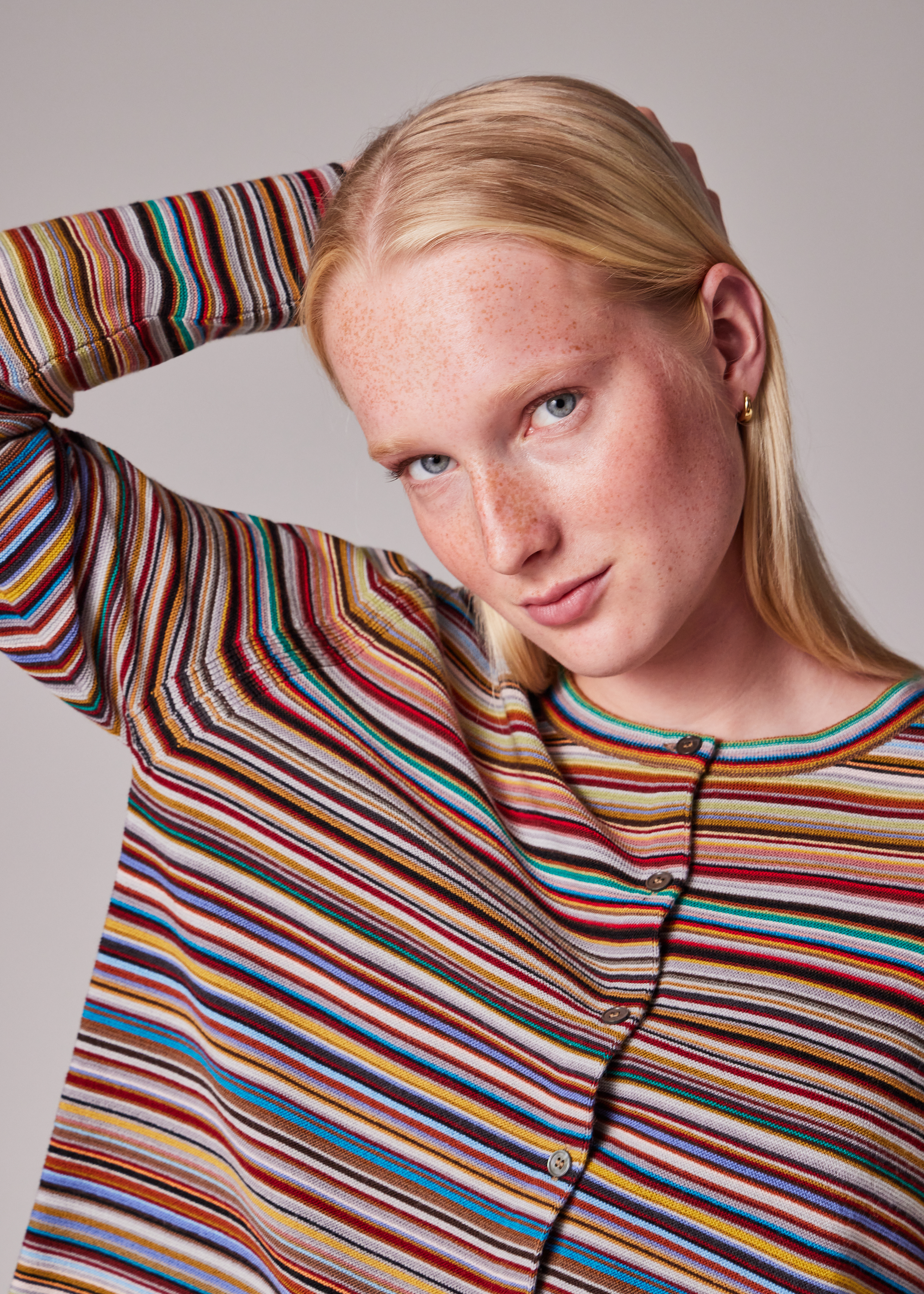 Women's 'Signature Stripe' Knitted Cardigan