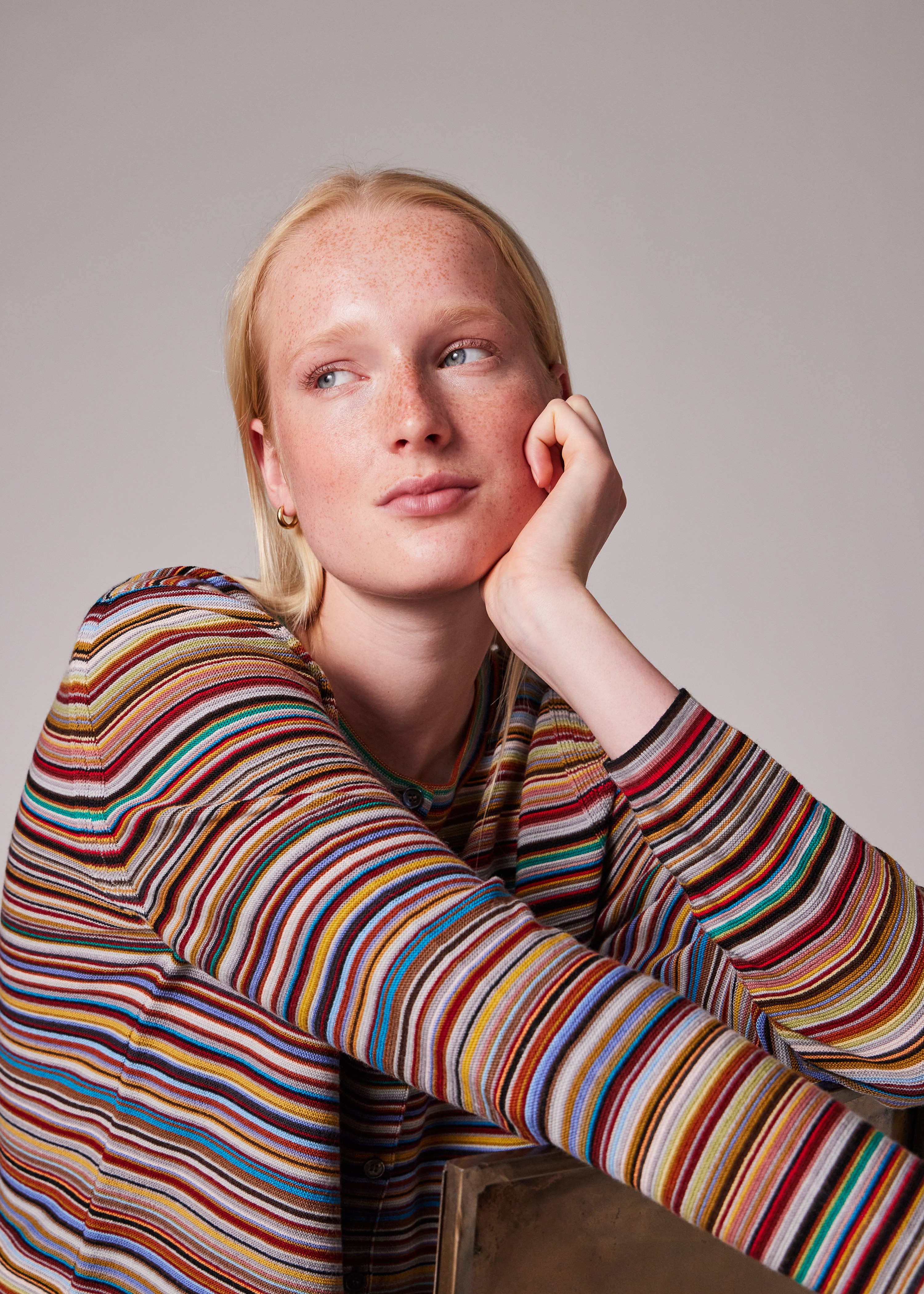 Women's 'Signature Stripe' Knitted Cardigan