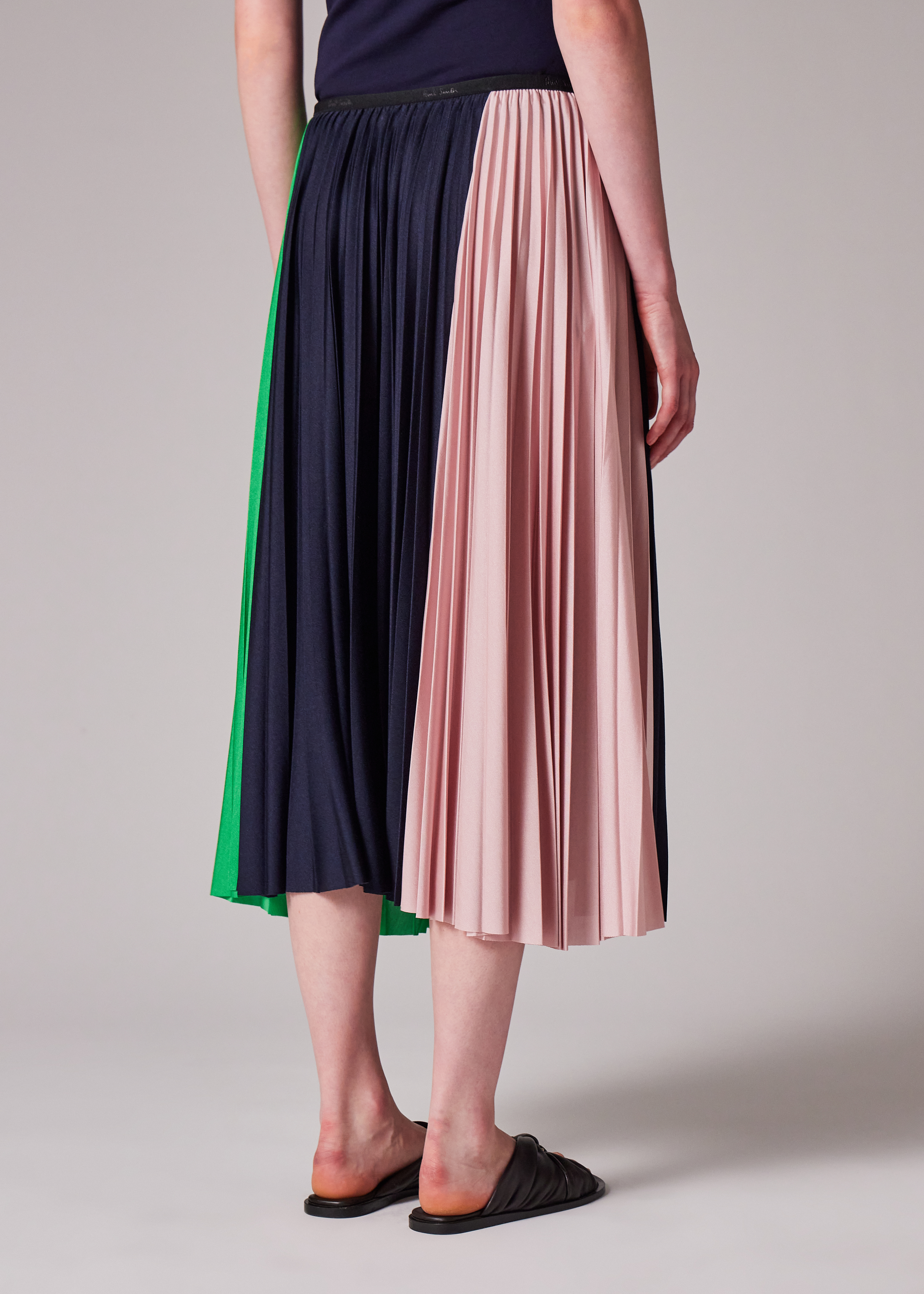 スカート PAUL SMITH Woman Skirt Multicolor W1R271SP11112 92 Women's Faded 'Smith Stripe' Bias Cut Midi Skirt